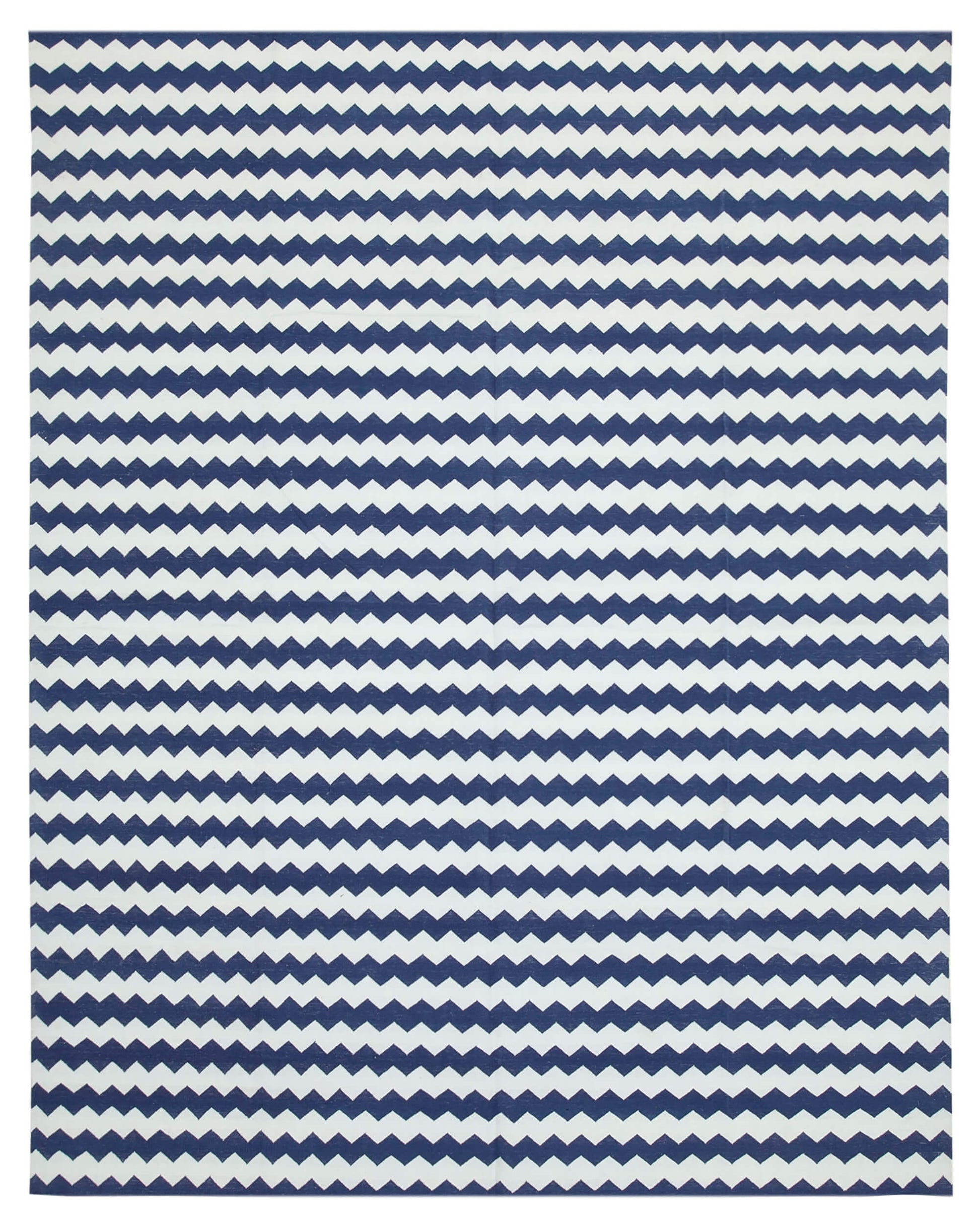 8x10 Blue Dhurrie Rug - 32696