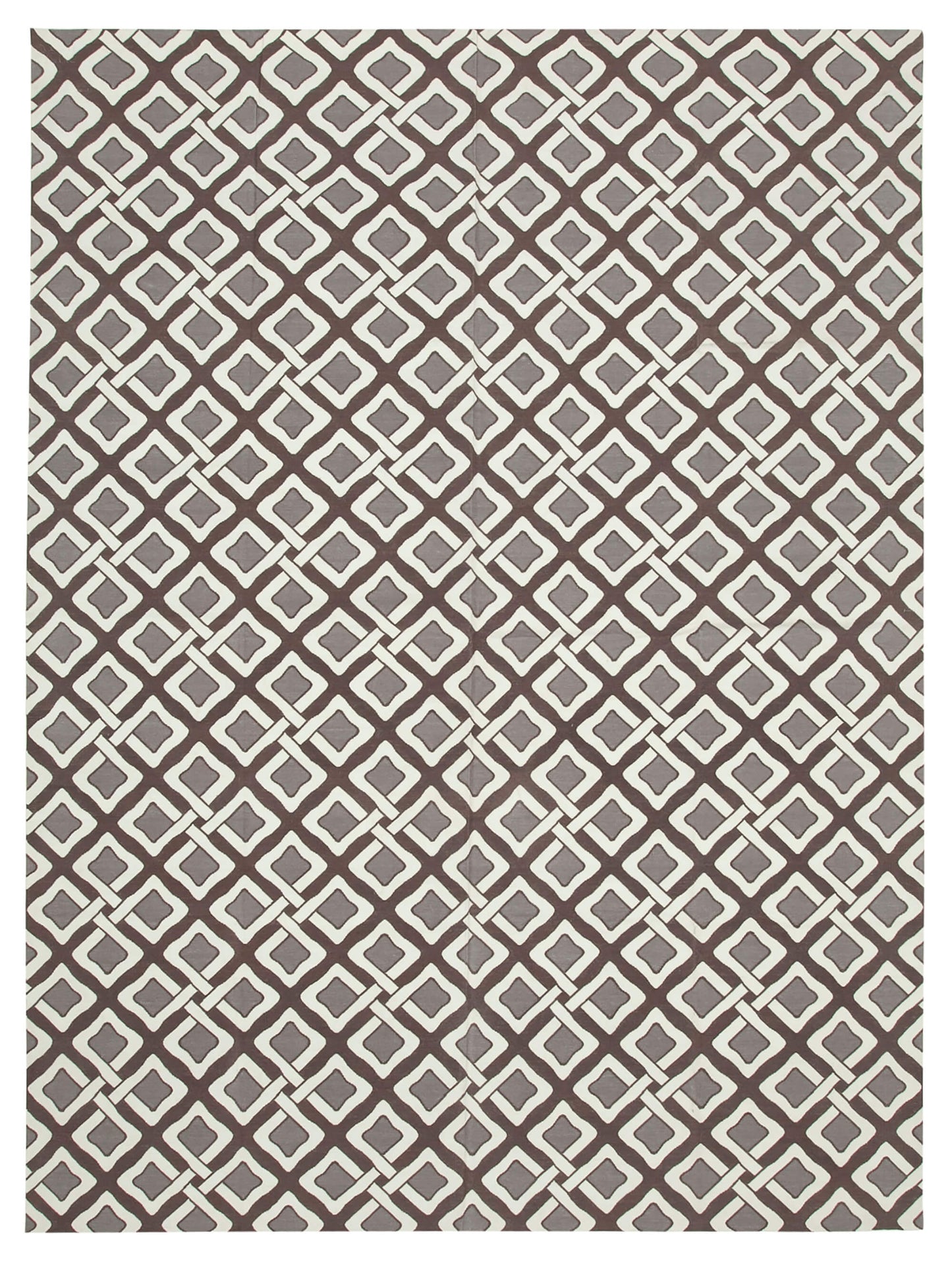 9x12 Brown Dhurrie Rug - 32697