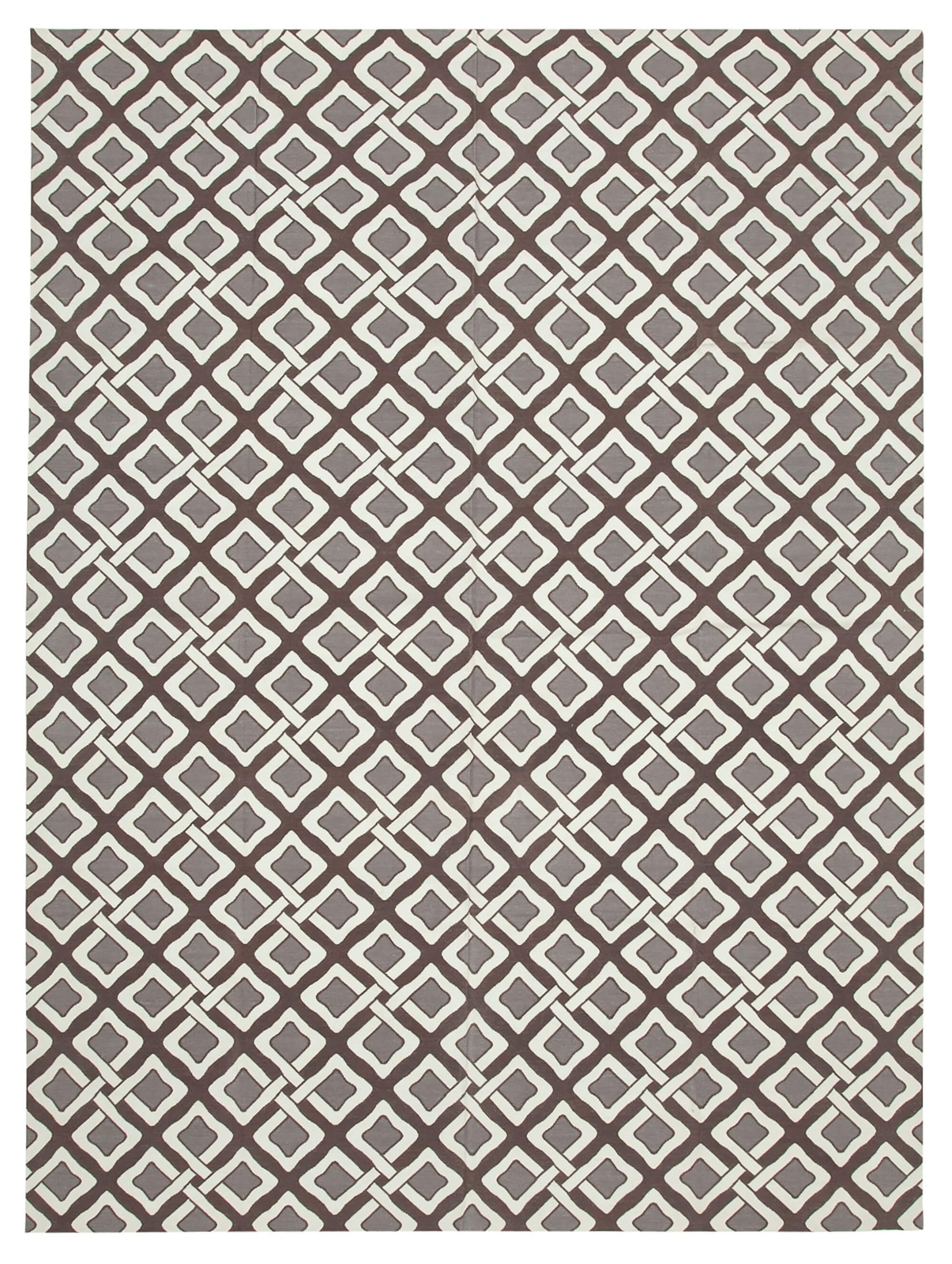 9x12 Brown Dhurrie Rug - 32697