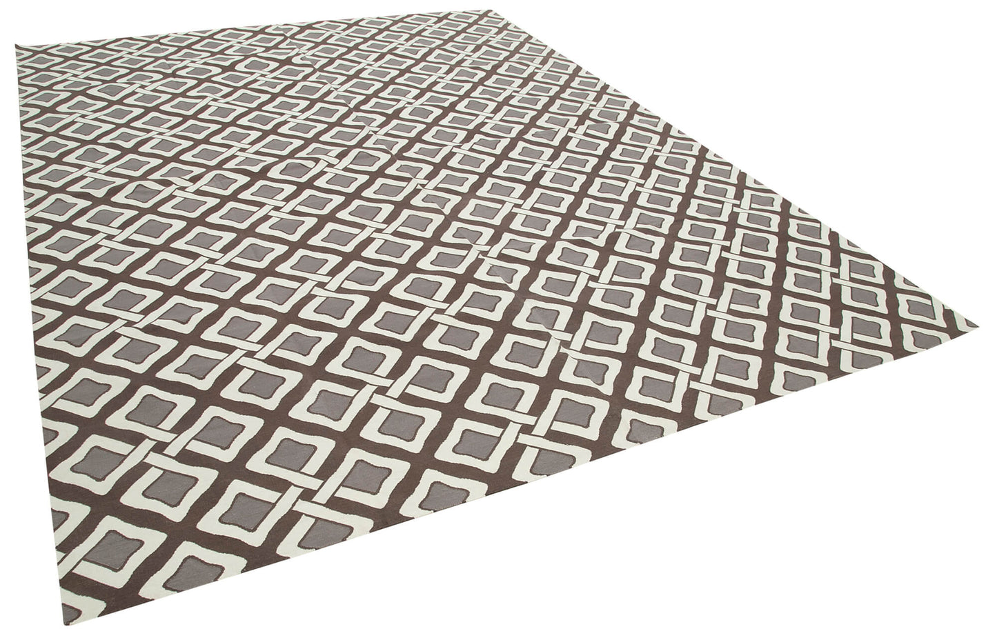 9x12 Brown Dhurrie Rug - 32697