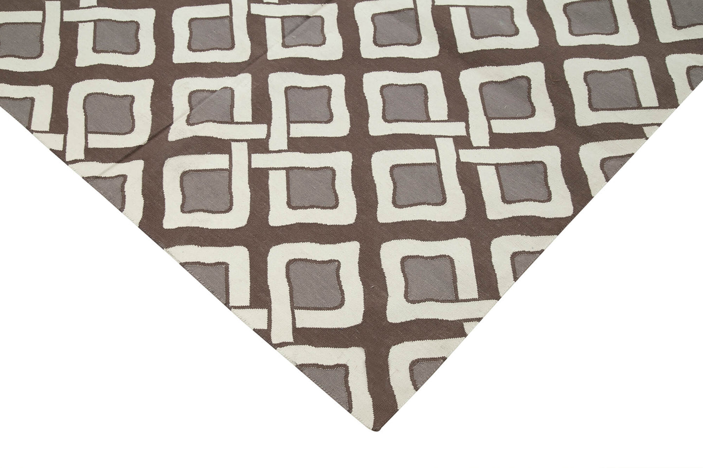 9x12 Brown Dhurrie Rug - 32697