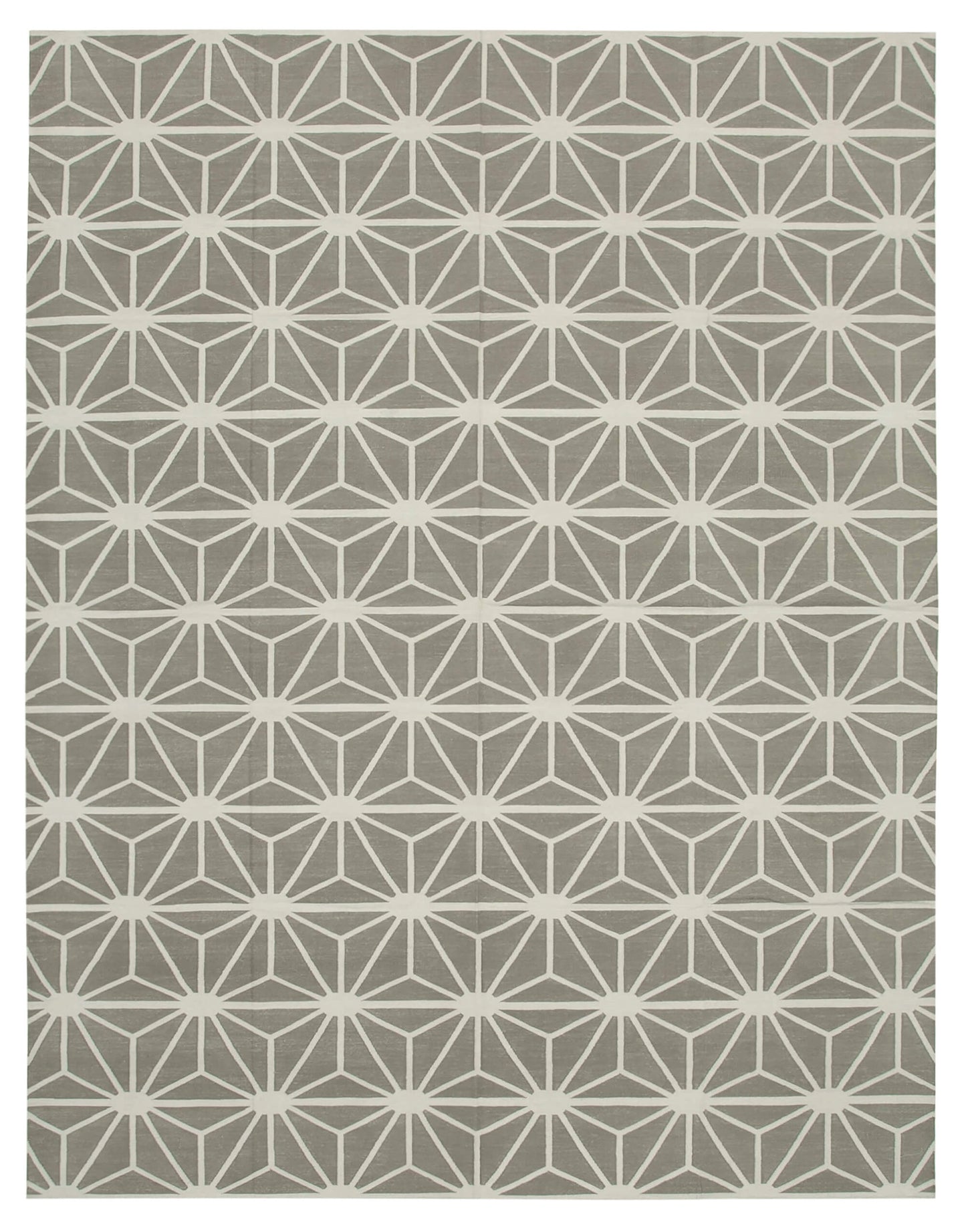 9x12 Grey Dhurrie Rug - 32698