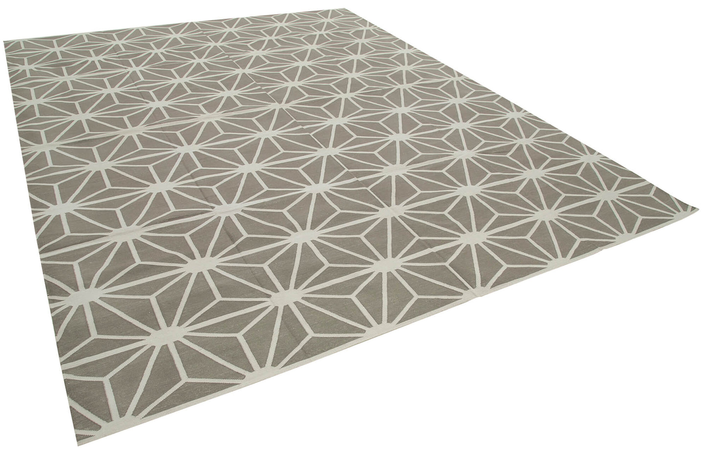 9x12 Grey Dhurrie Rug - 32698