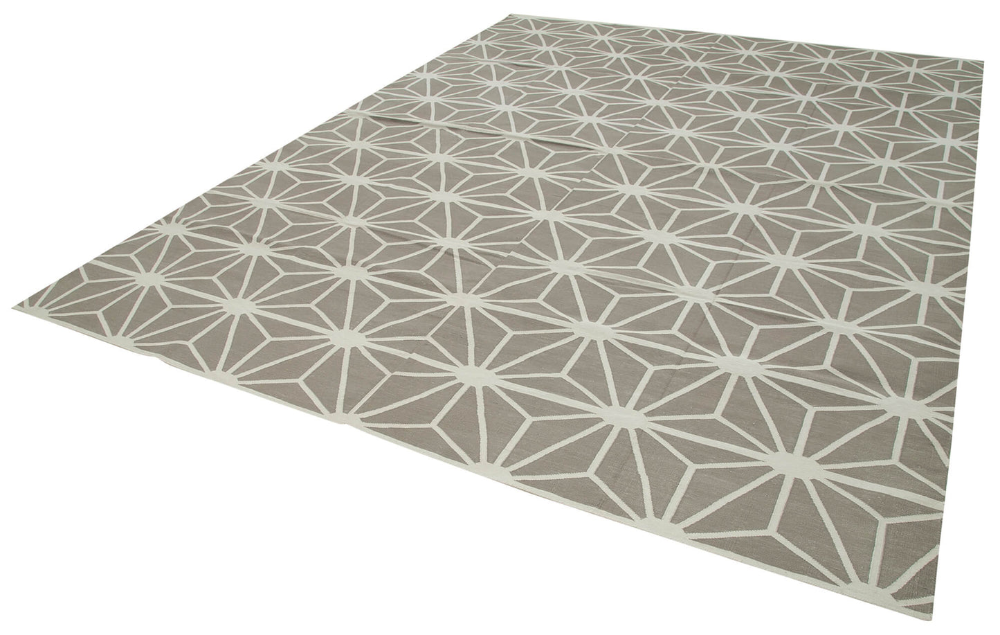 9x12 Grey Dhurrie Rug - 32698