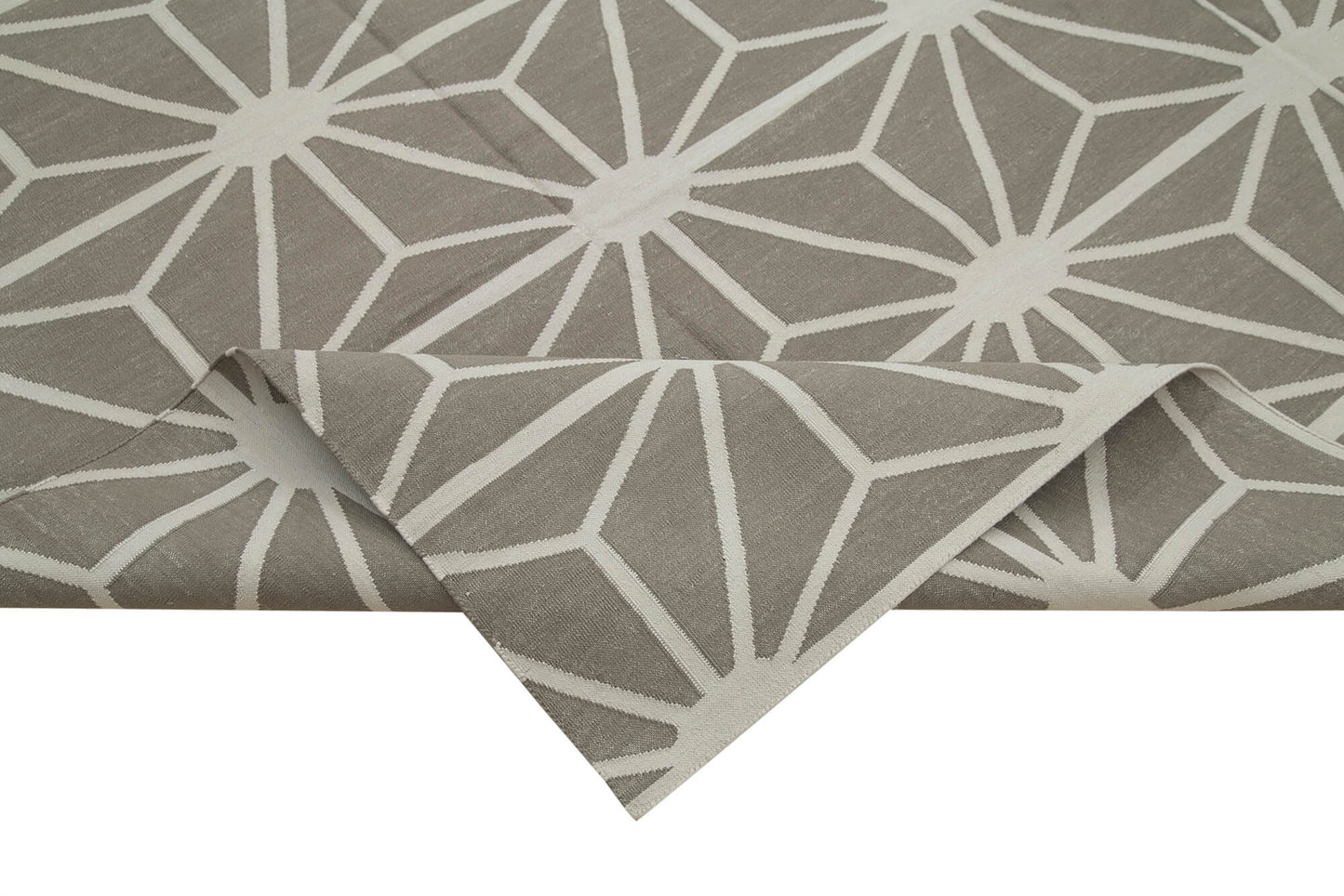 9x12 Grey Dhurrie Rug - 32698