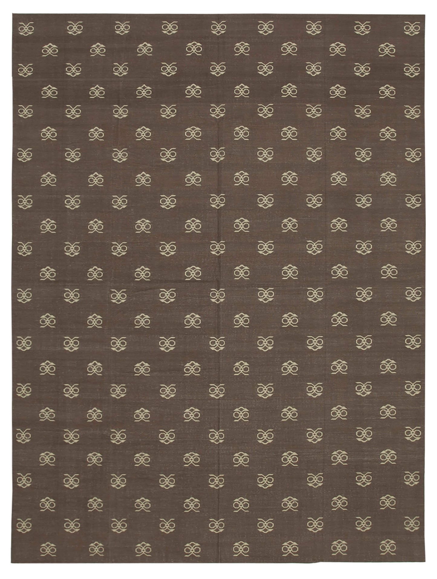 9x12 Brown Dhurrie Rug - 32699