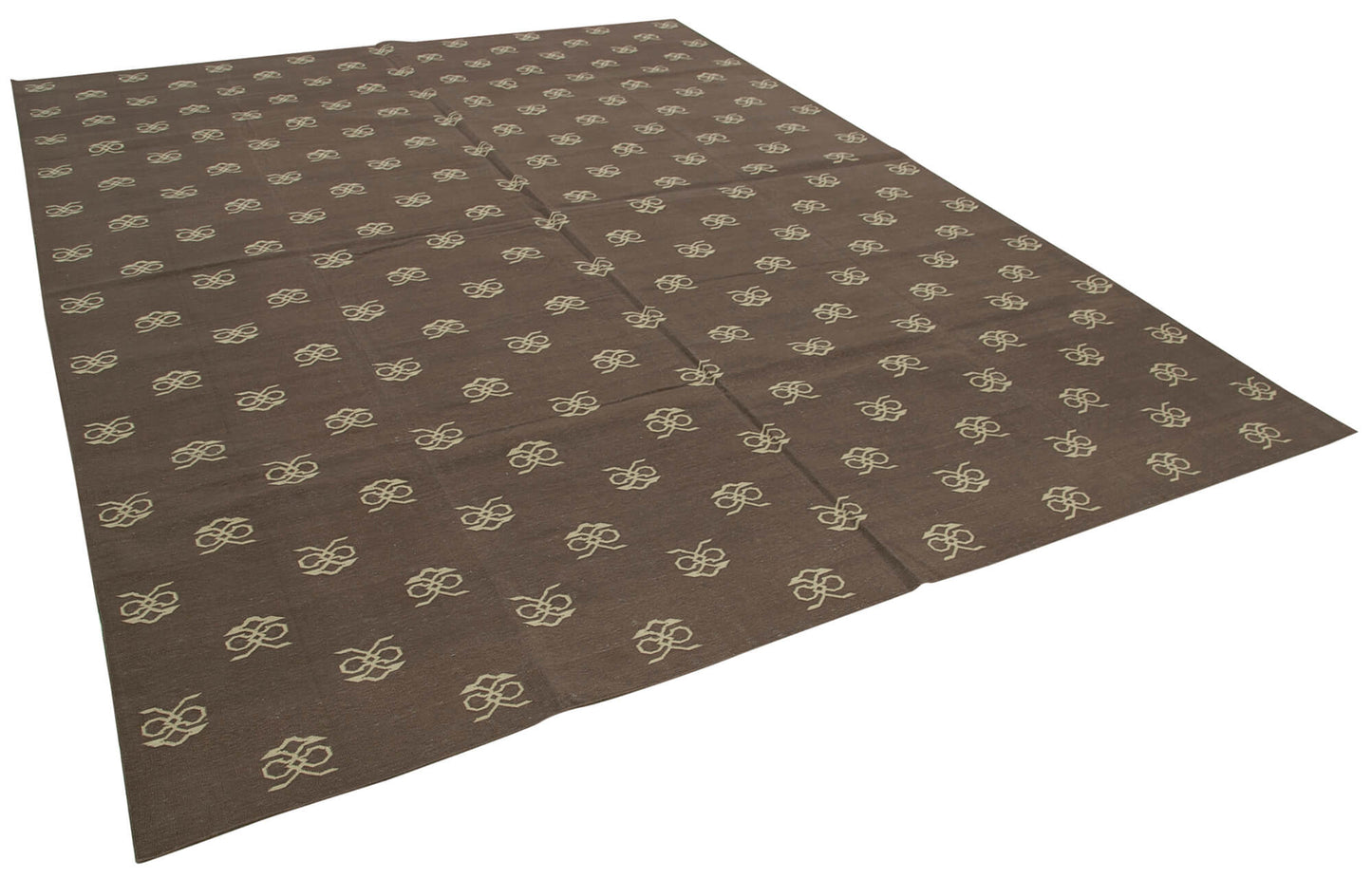 9x12 Brown Dhurrie Rug - 32699