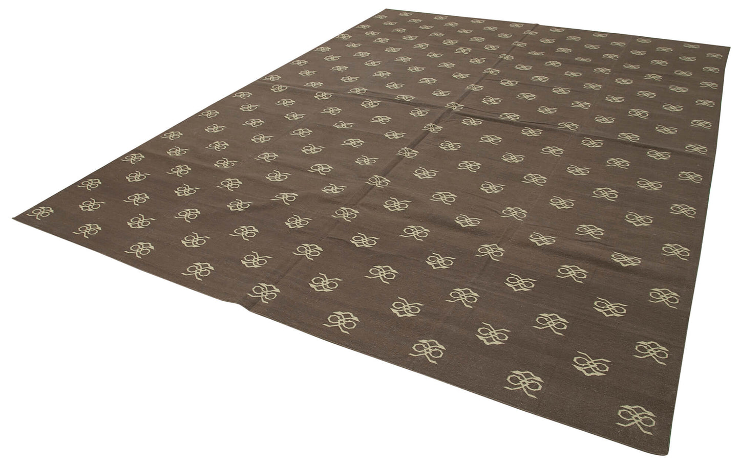 9x12 Brown Dhurrie Rug - 32699