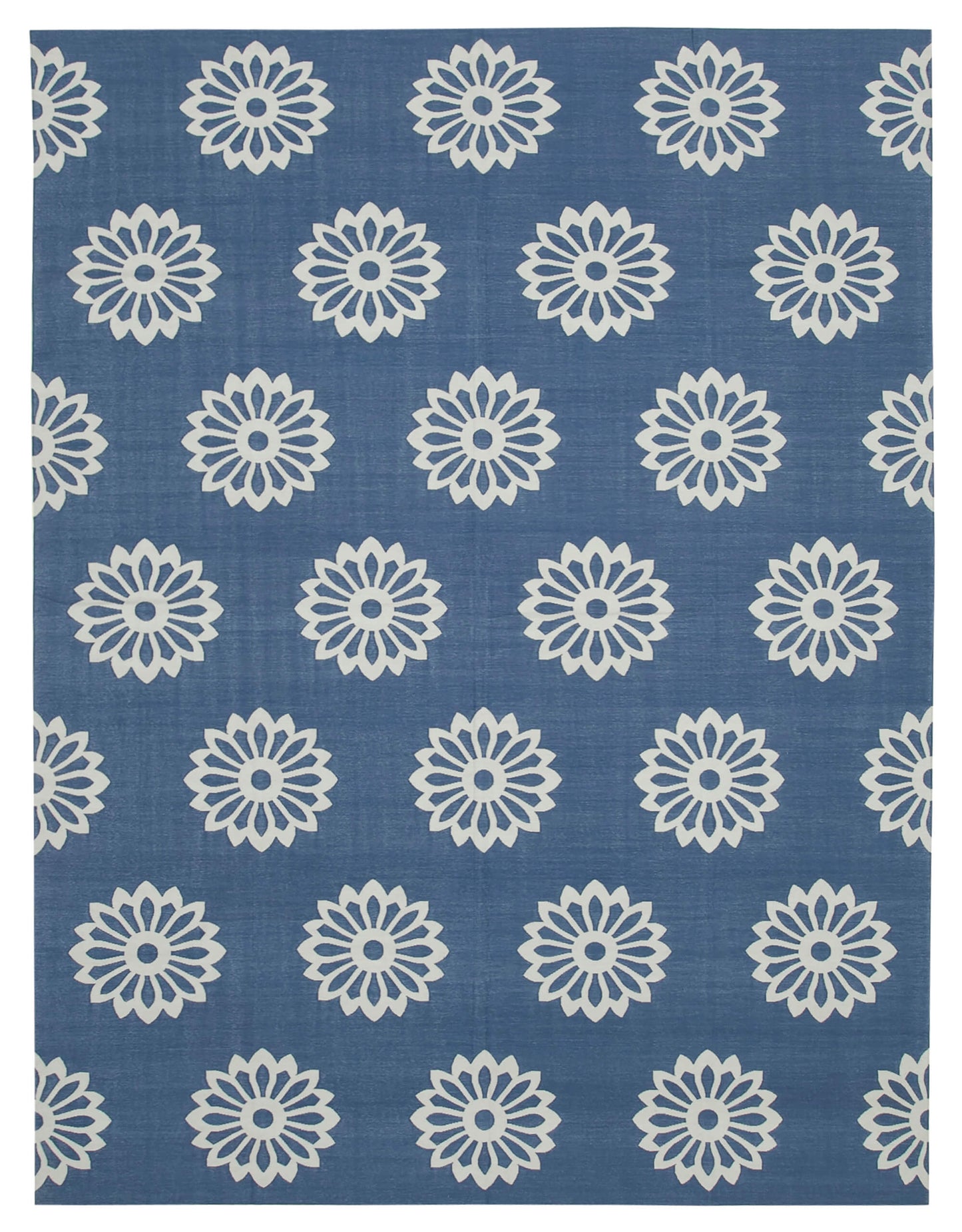 9x12 Blue Dhurrie Rug - 32700