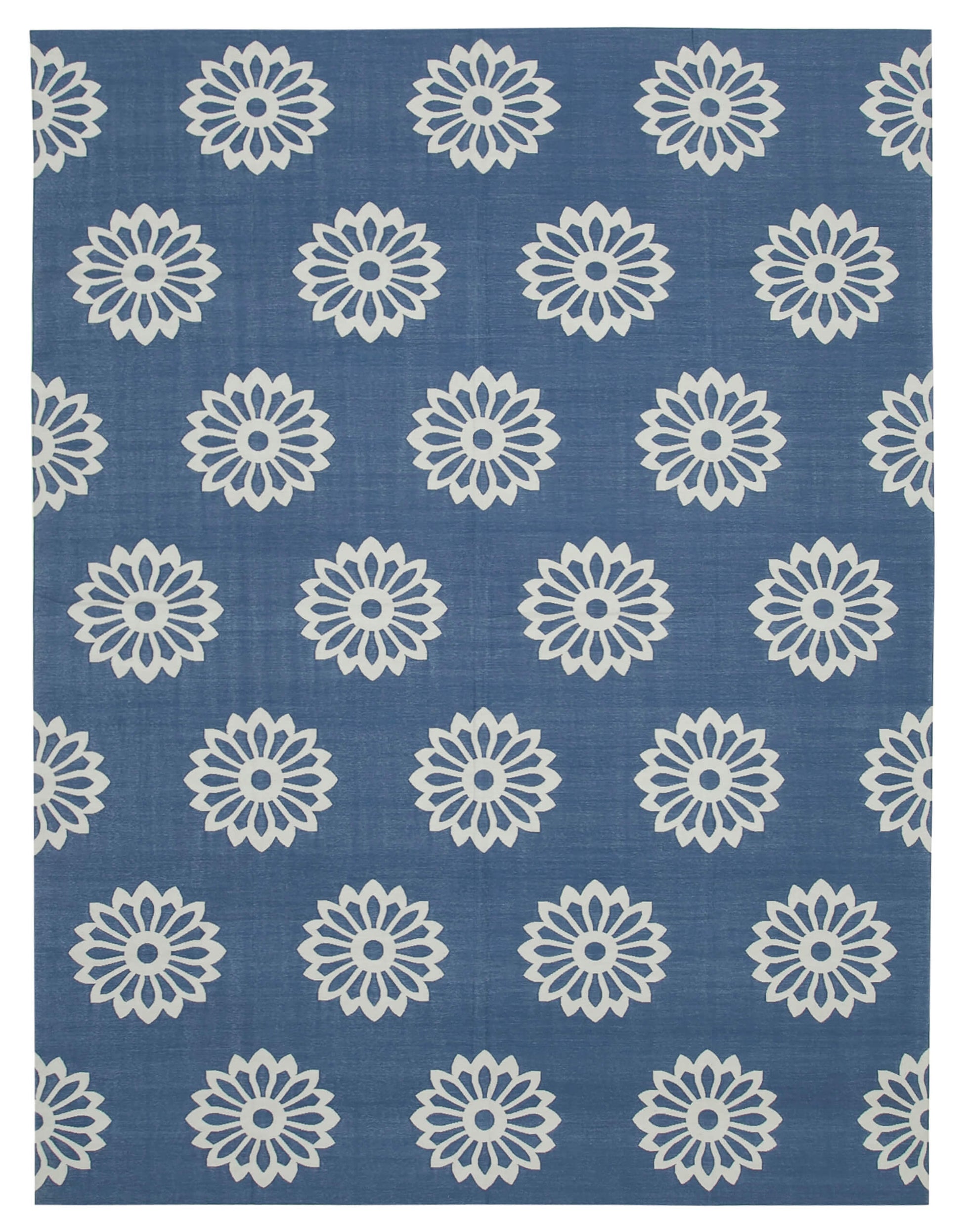 9x12 Blue Dhurrie Rug - 32700