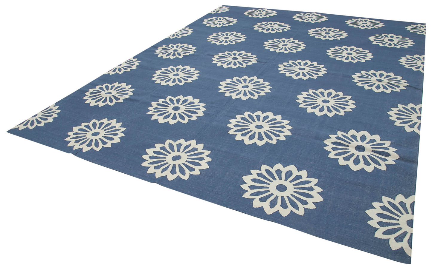 9x12 Blue Dhurrie Rug - 32700