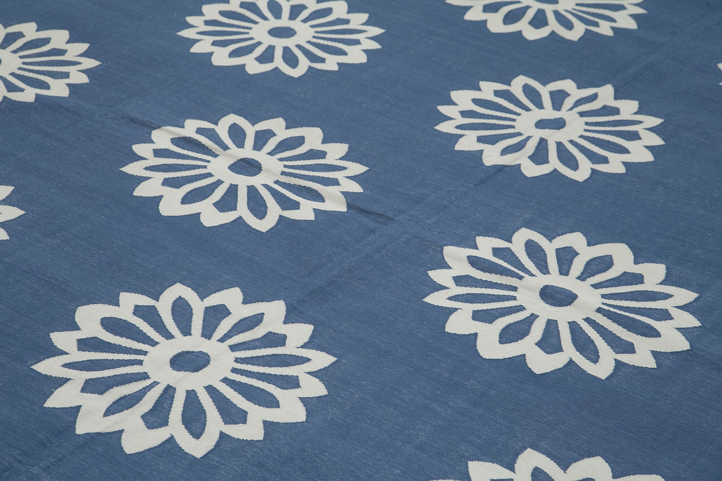 9x12 Blue Dhurrie Rug - 32700