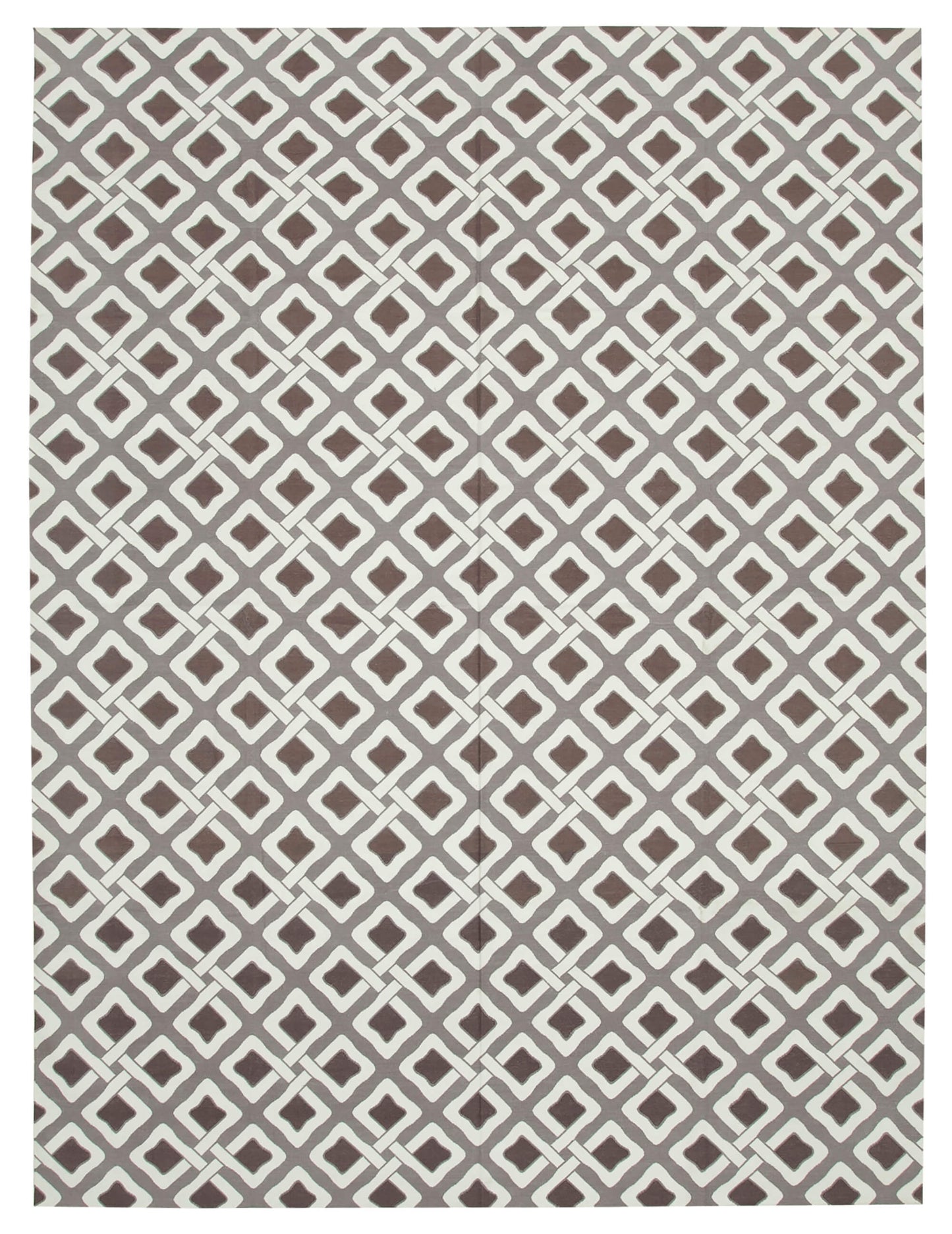 9x12 Brown Dhurrie Rug - 32702