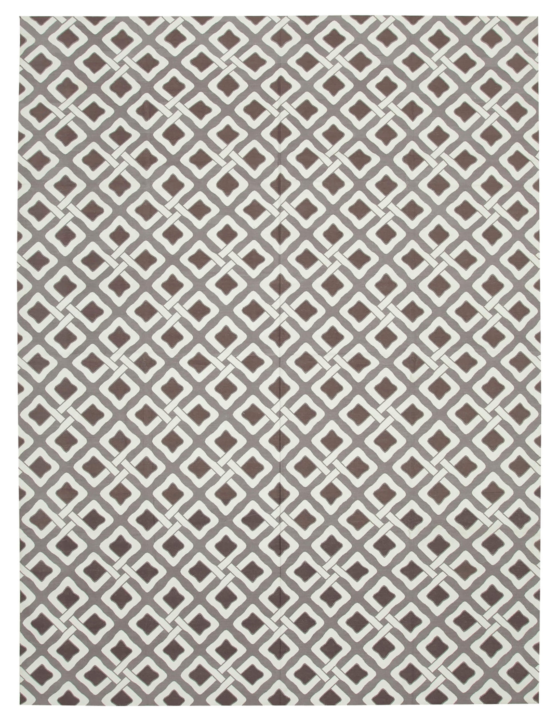 9x12 Brown Dhurrie Rug - 32702