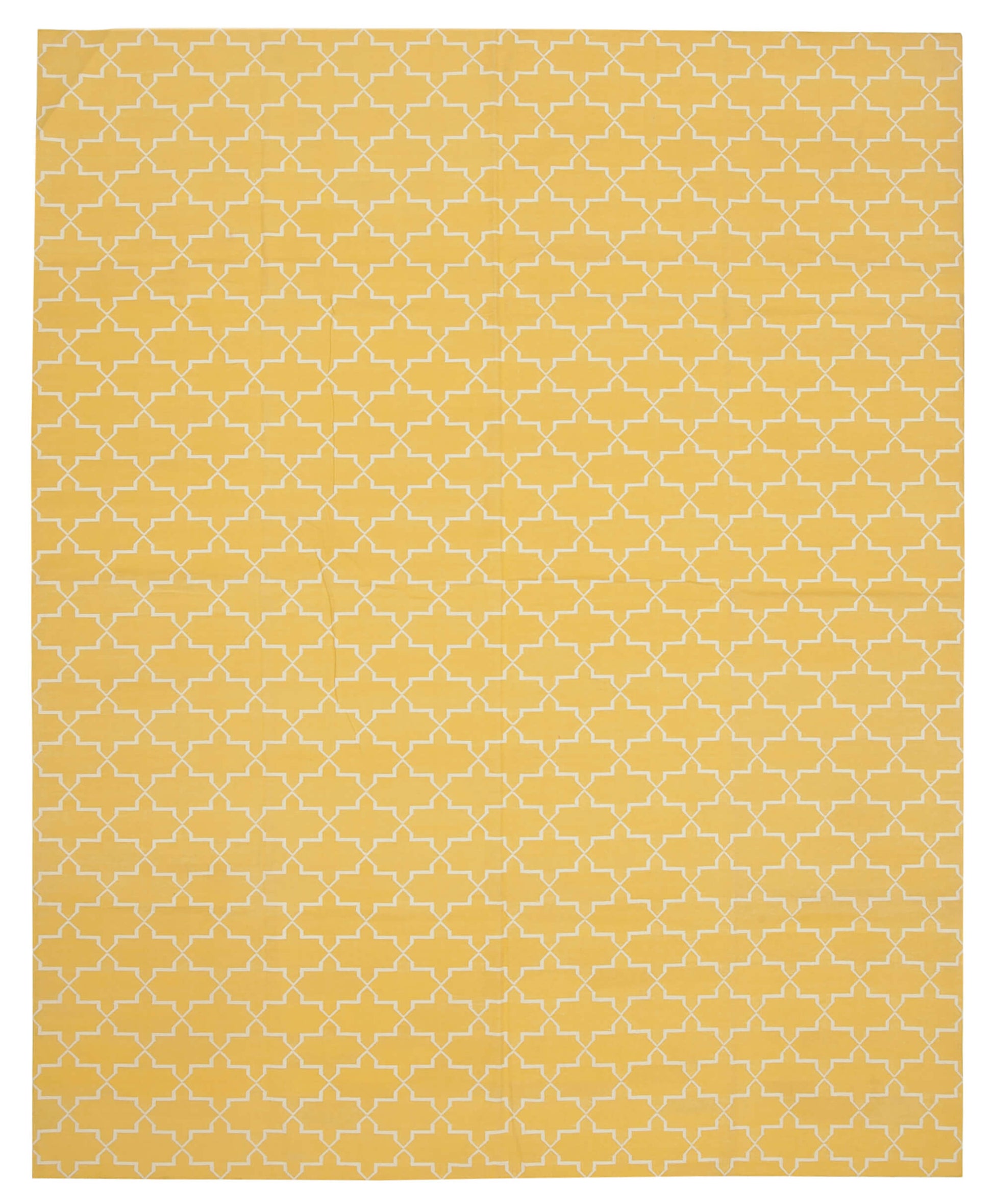 9x12 Yellow Dhurrie Rug - 32704