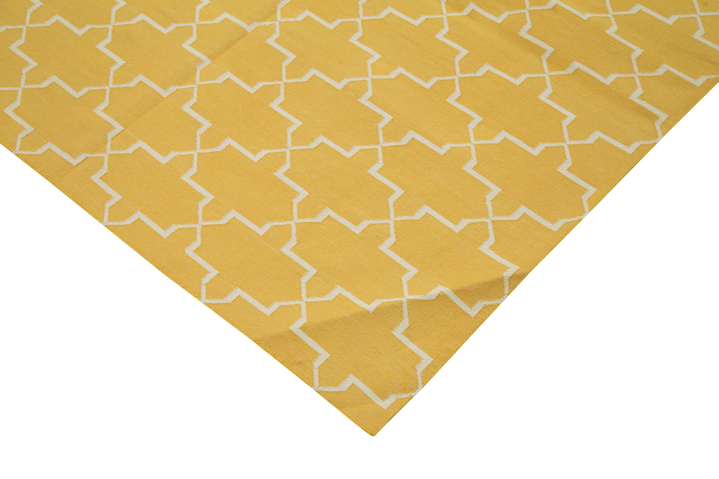 9x12 Yellow Dhurrie Rug - 32704