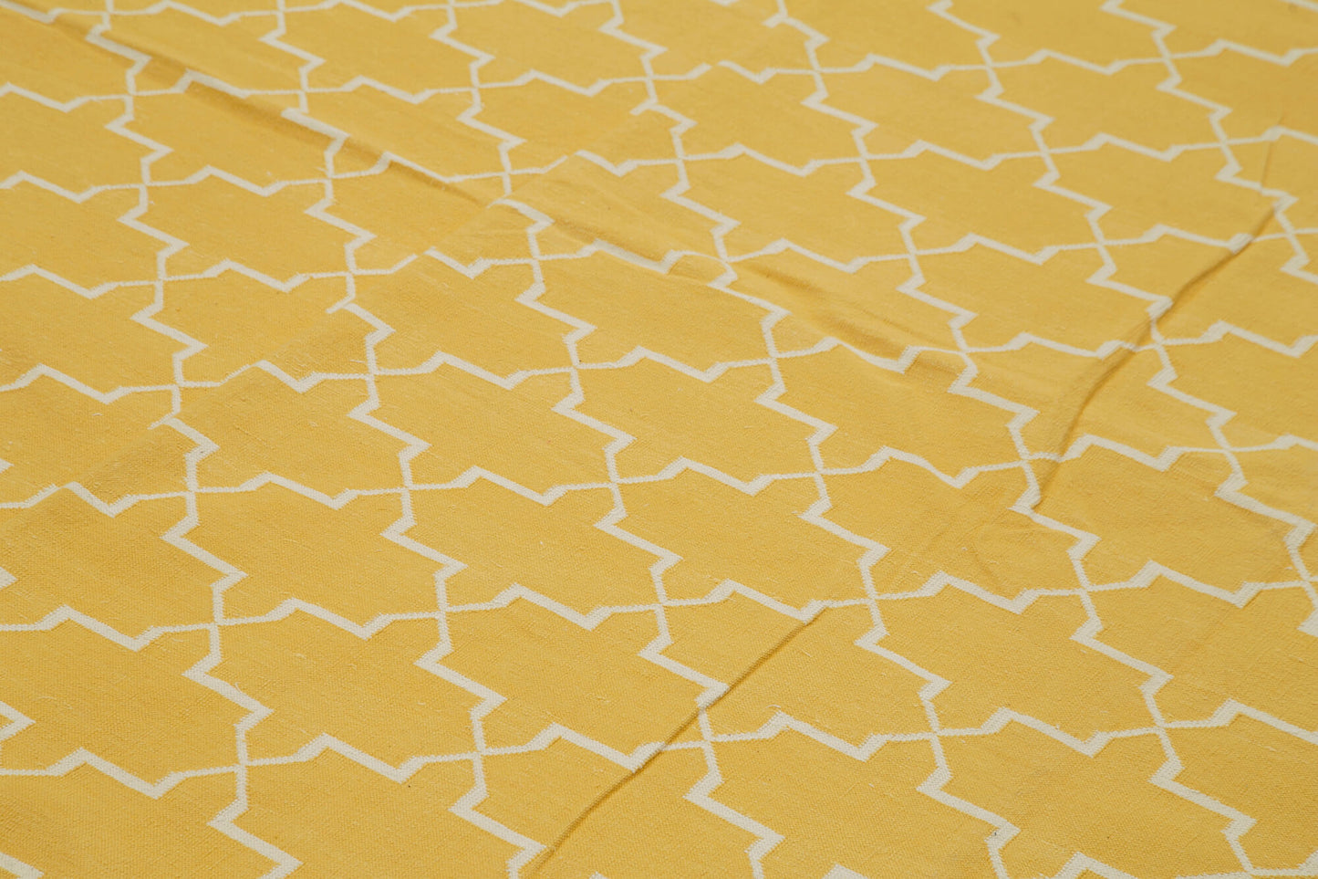 9x12 Yellow Dhurrie Rug - 32704