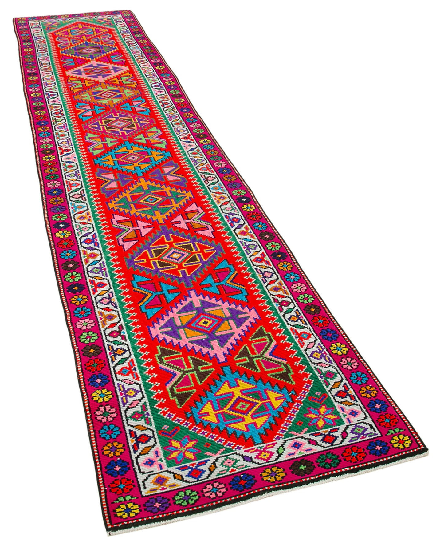 3x12 Red Boho Runner Rugs - 32739