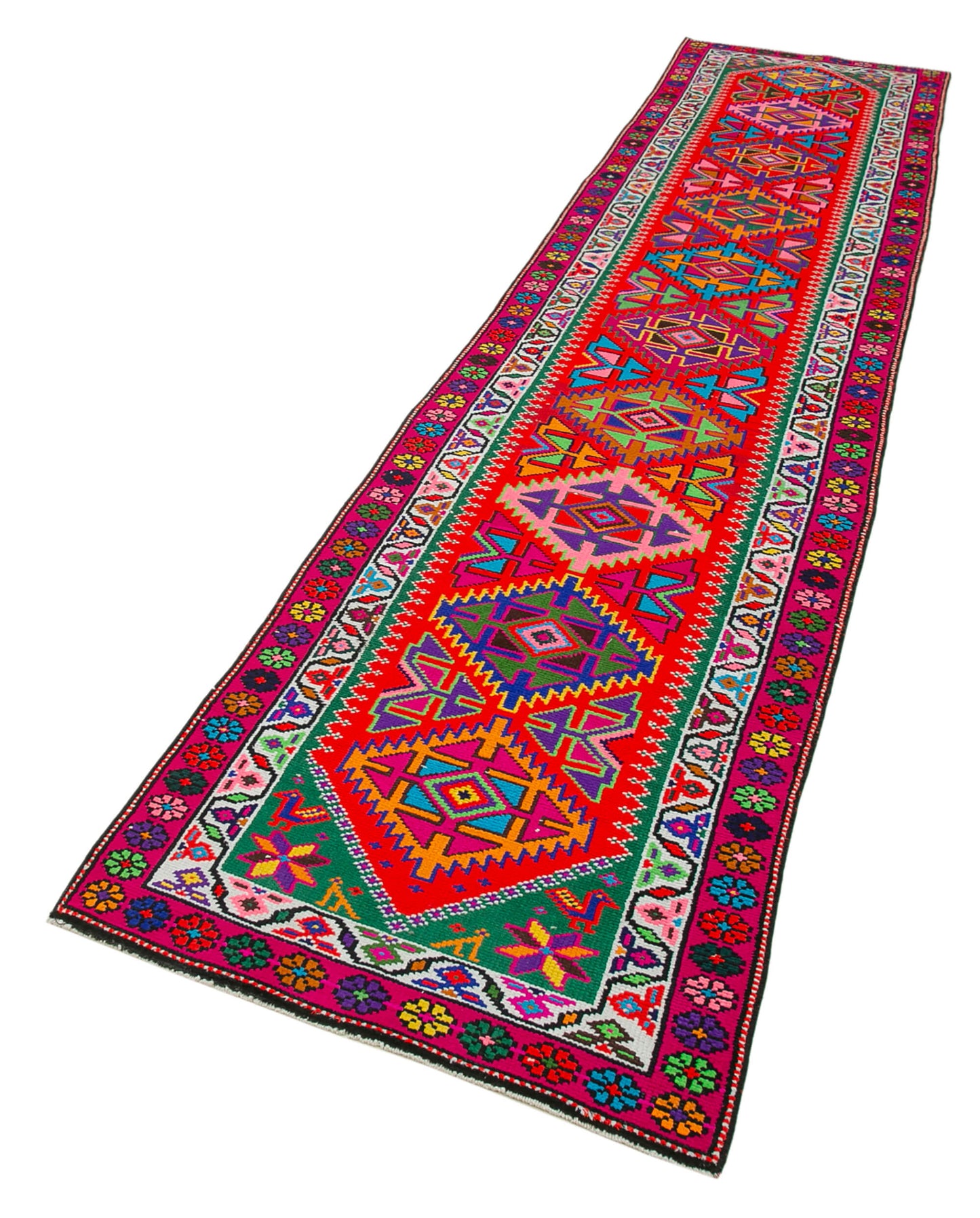 3x12 Red Boho Runner Rugs - 32739