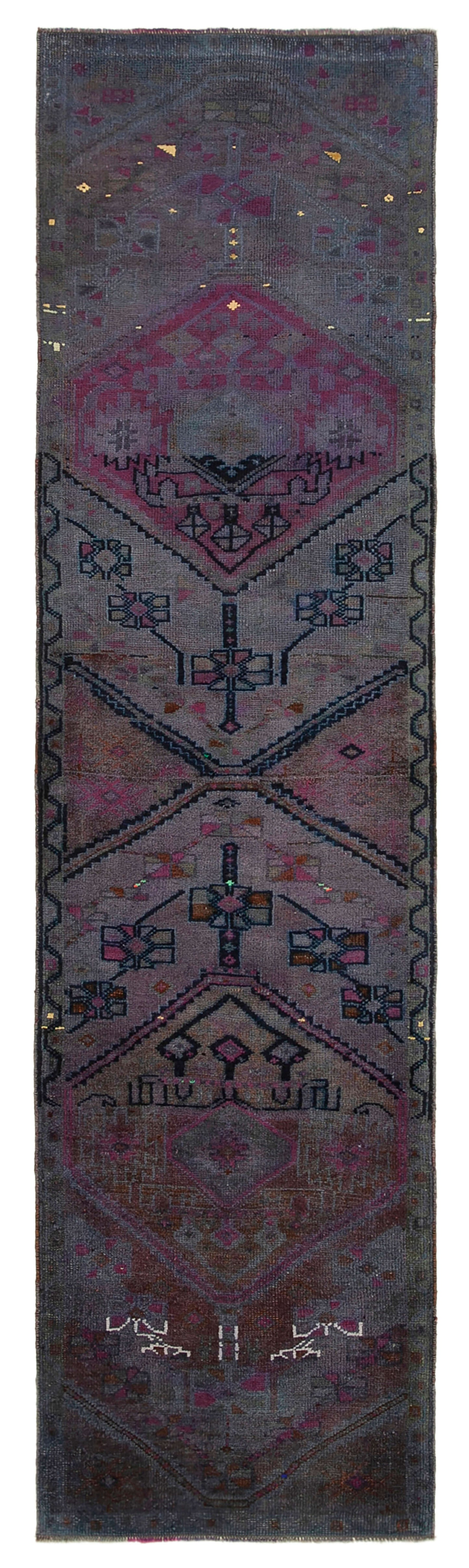 3x10 Purple Boho Runner Rugs - 32744