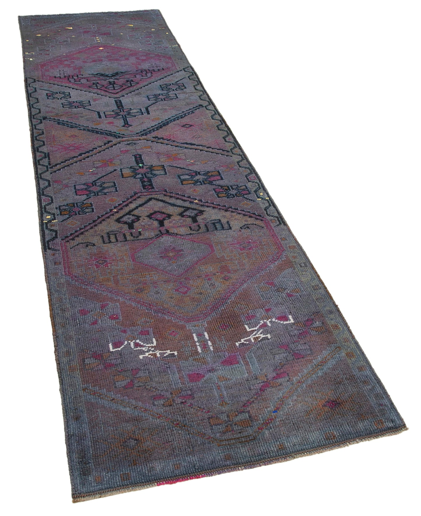 3x10 Purple Boho Runner Rugs - 32744