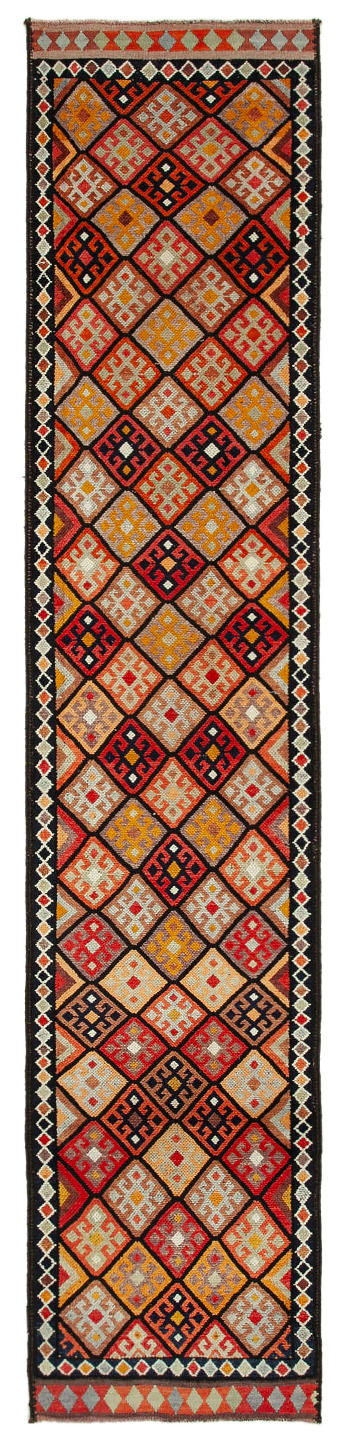 3x14 Black Boho Runner Rugs - 32762