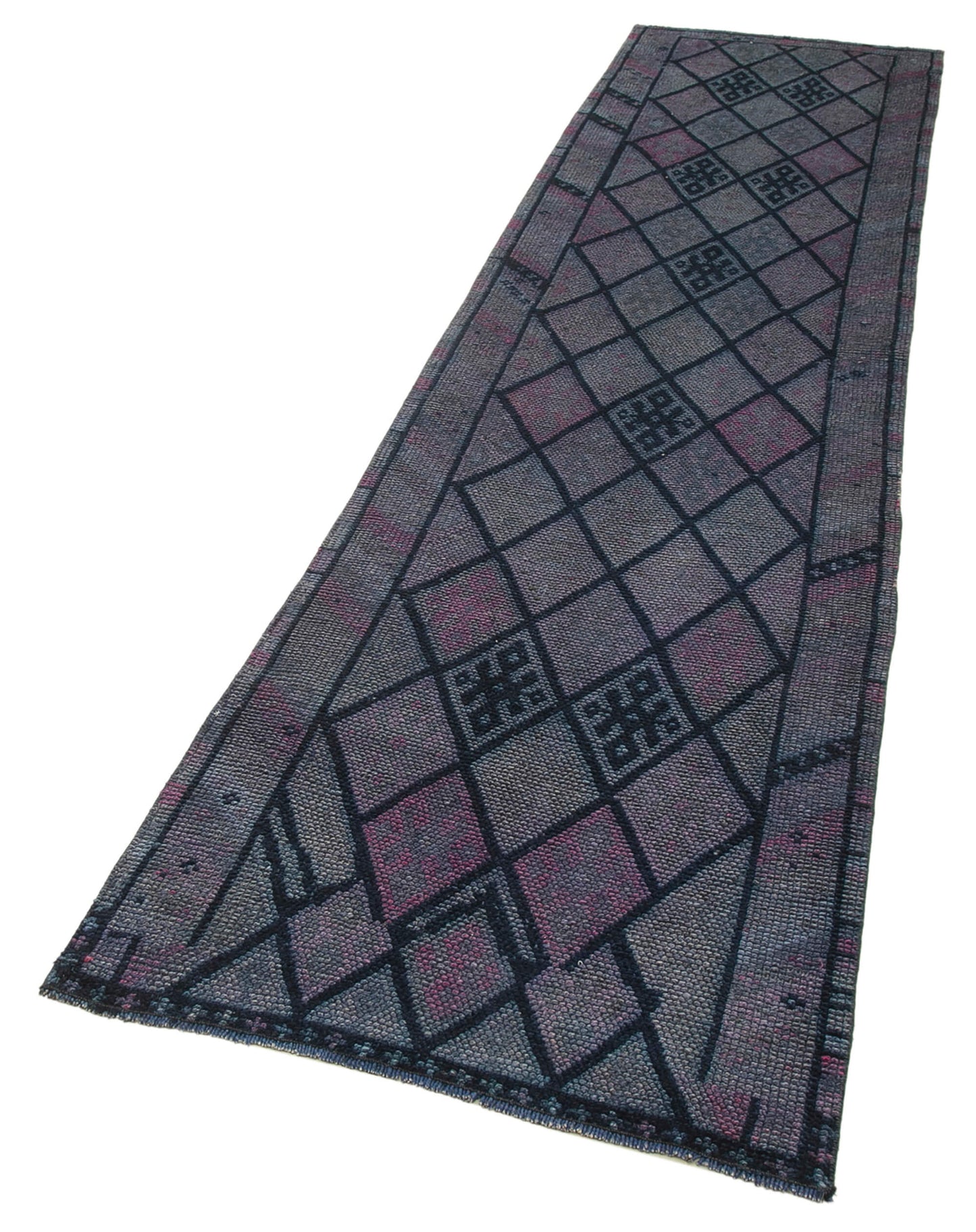 3x12 Purple Boho Runner Rugs - 32816