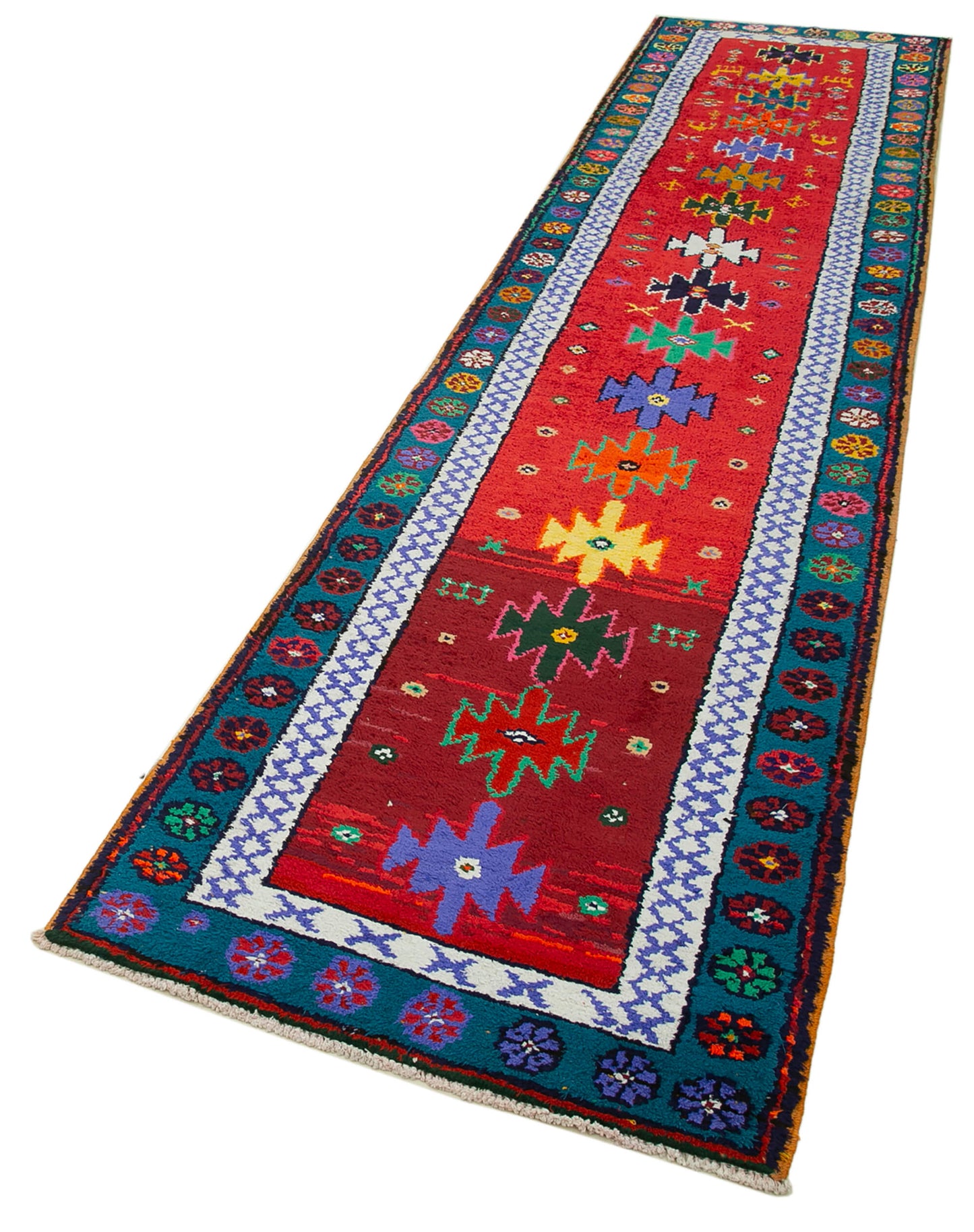 3x12 Red Boho Runner Rugs - 32835