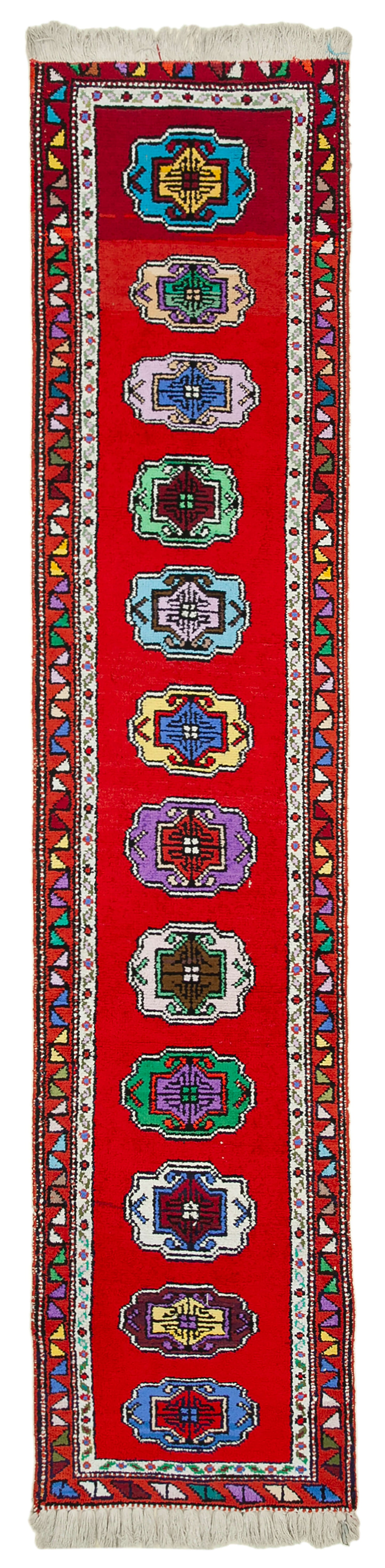 3x12 Red Boho Runner Rugs - 32839