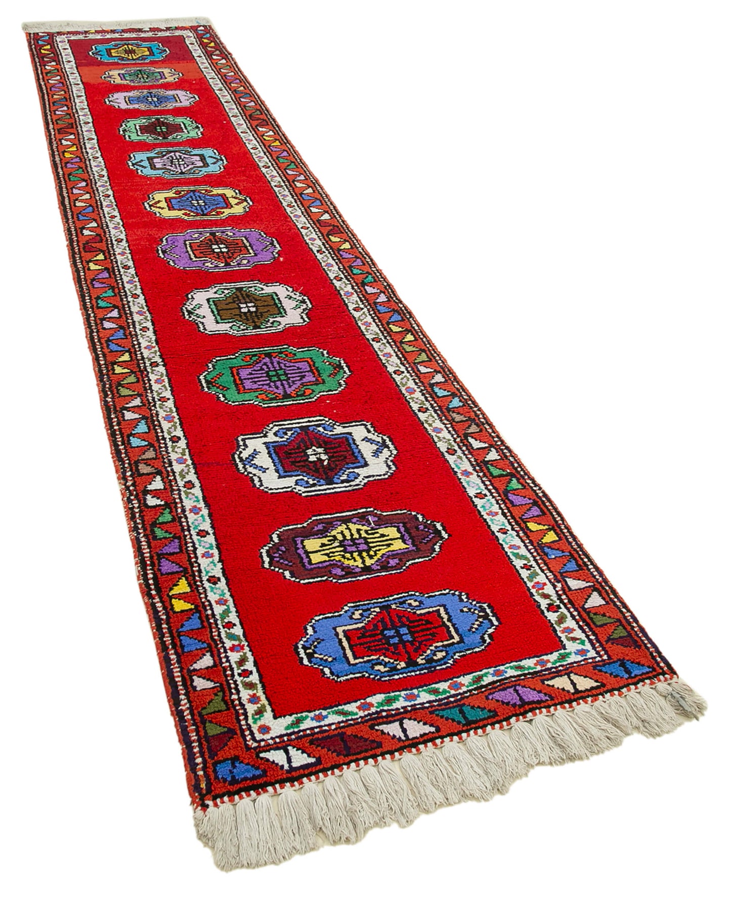 3x12 Red Boho Runner Rugs - 32839