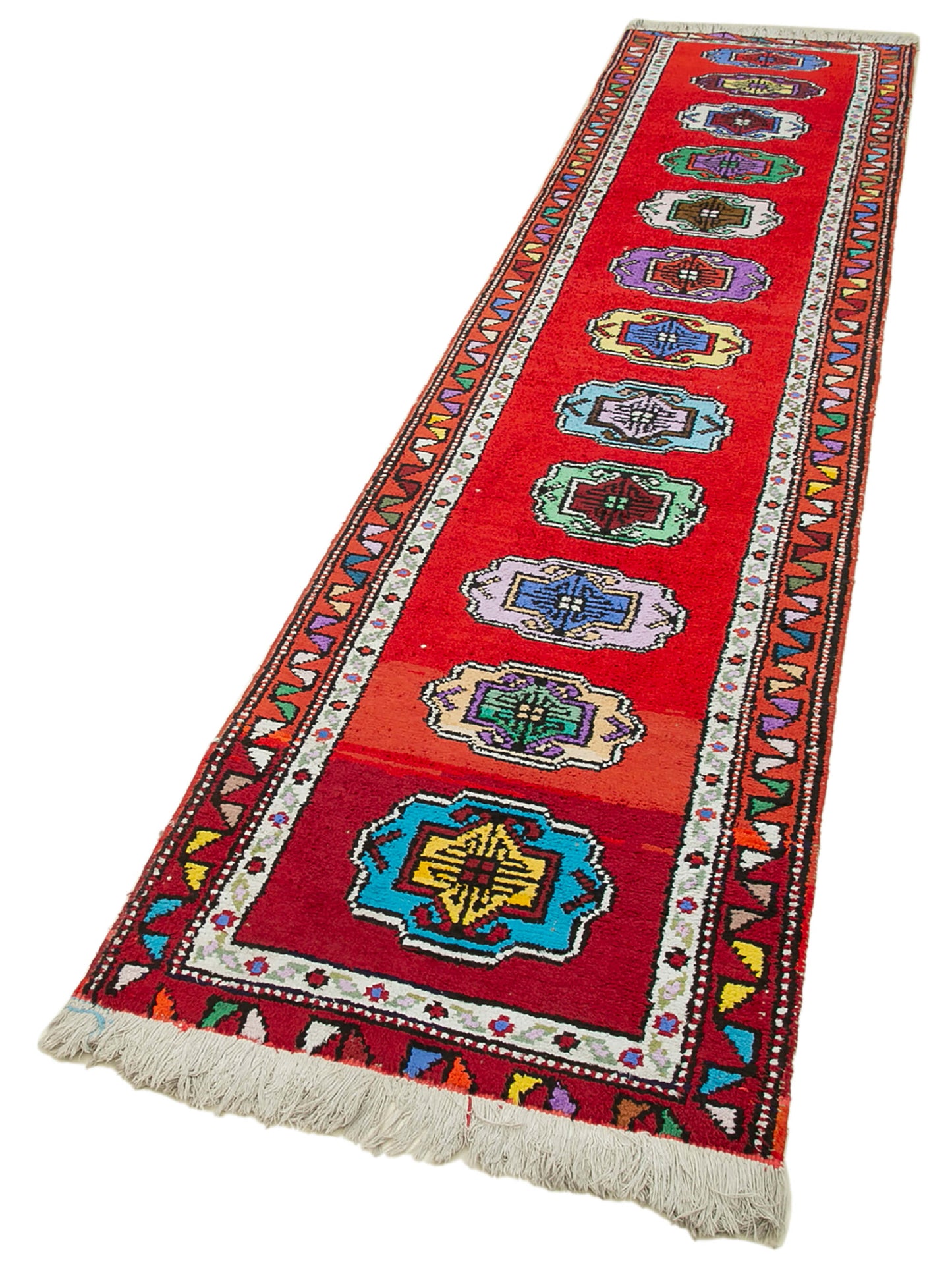 3x12 Red Boho Runner Rugs - 32839