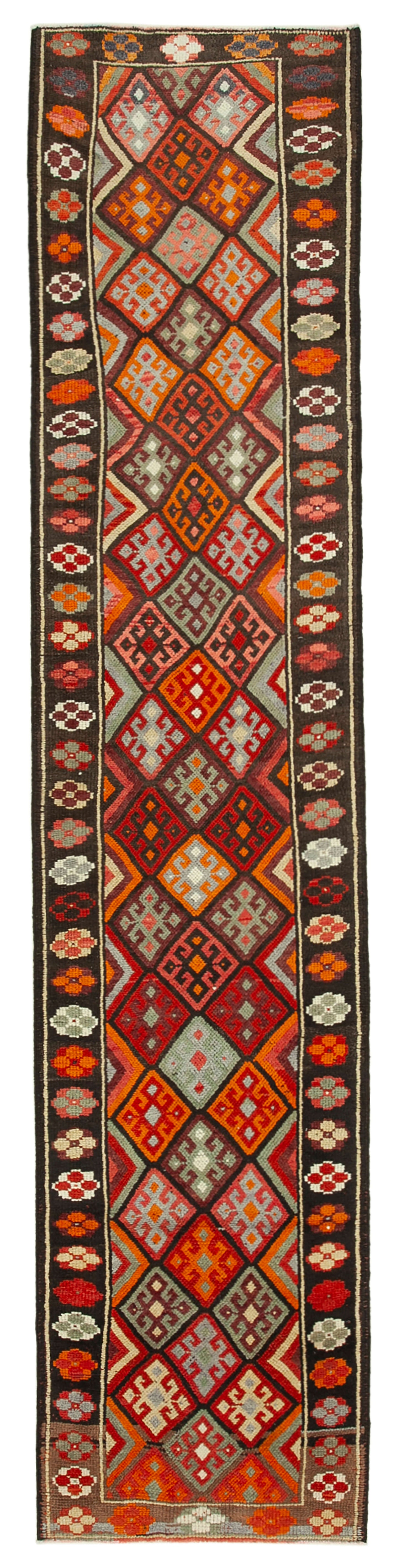 3x14 Orange Boho Runner Rugs - 32852