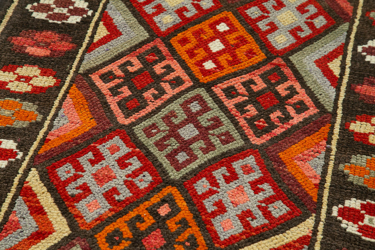 3x14 Orange Boho Runner Rugs - 32852