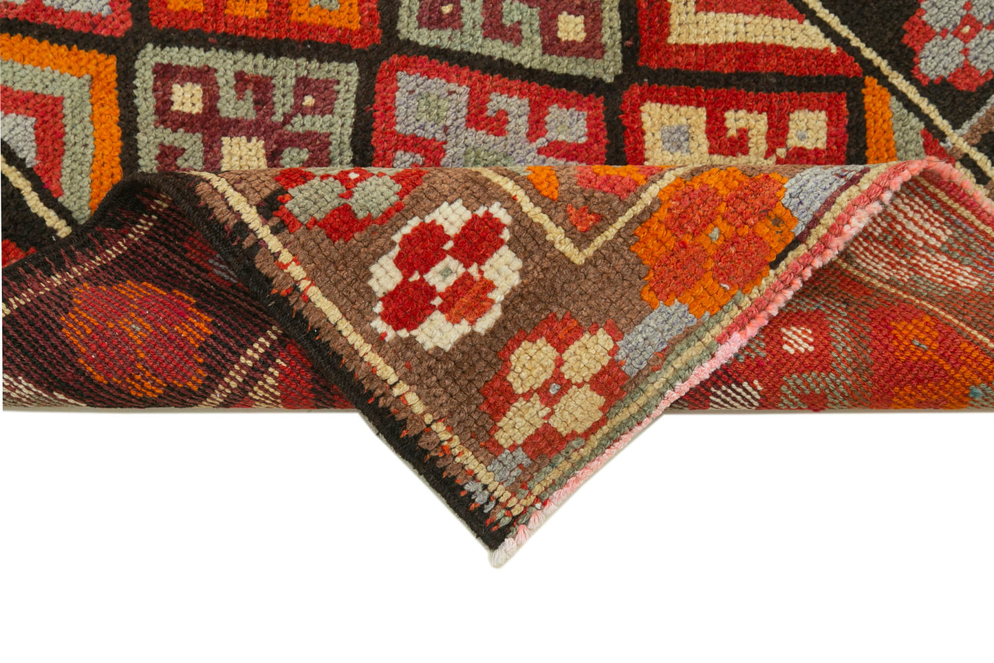 3x14 Orange Boho Runner Rugs - 32852