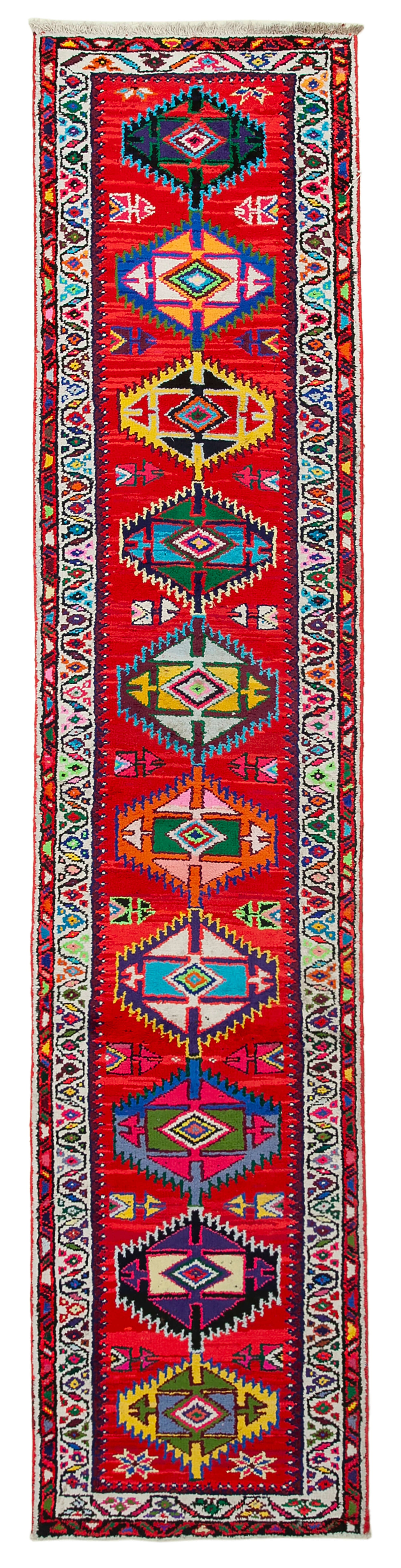 3x12 Red Boho Runner Rugs - 32869