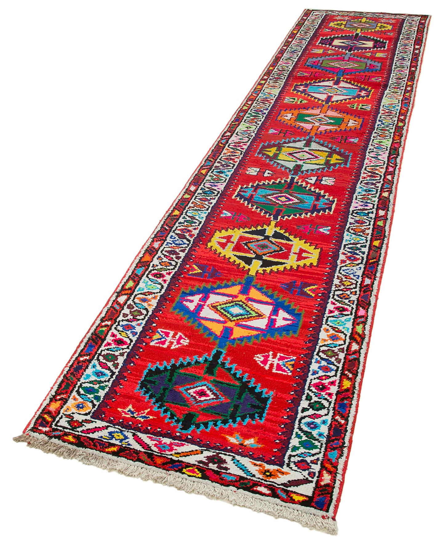 3x12 Red Boho Runner Rugs - 32869