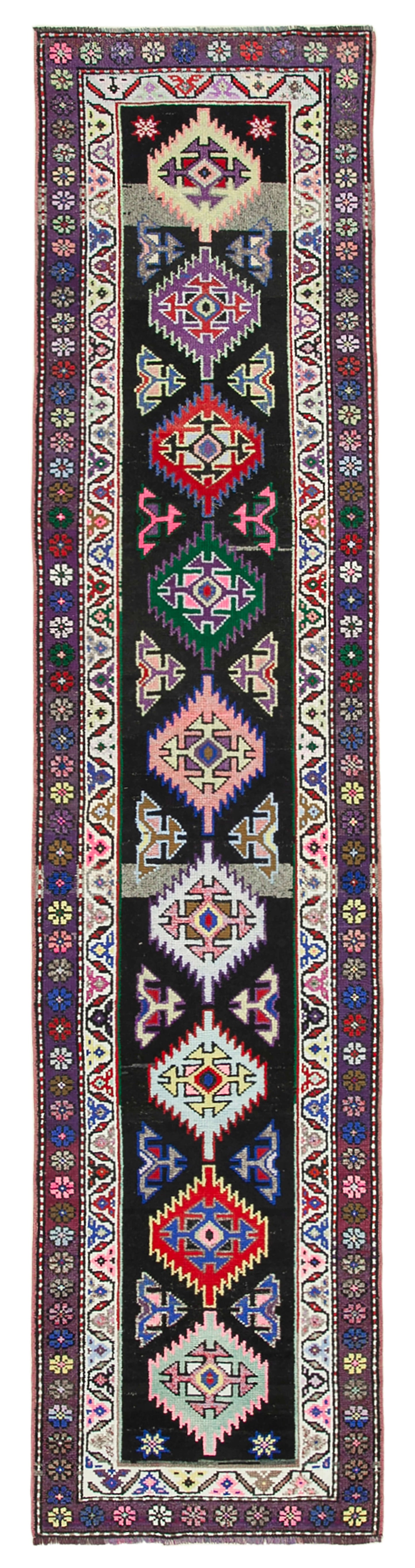 3x13 Purple Boho Runner Rugs - 32899