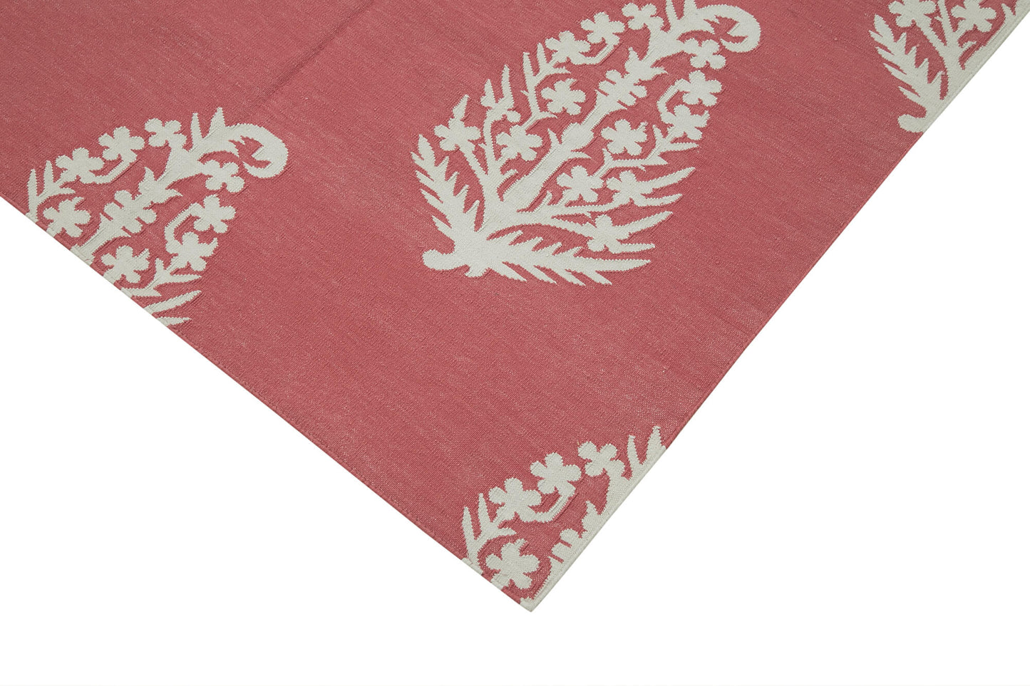 4x5 Red Dhurrie Rug - 32926