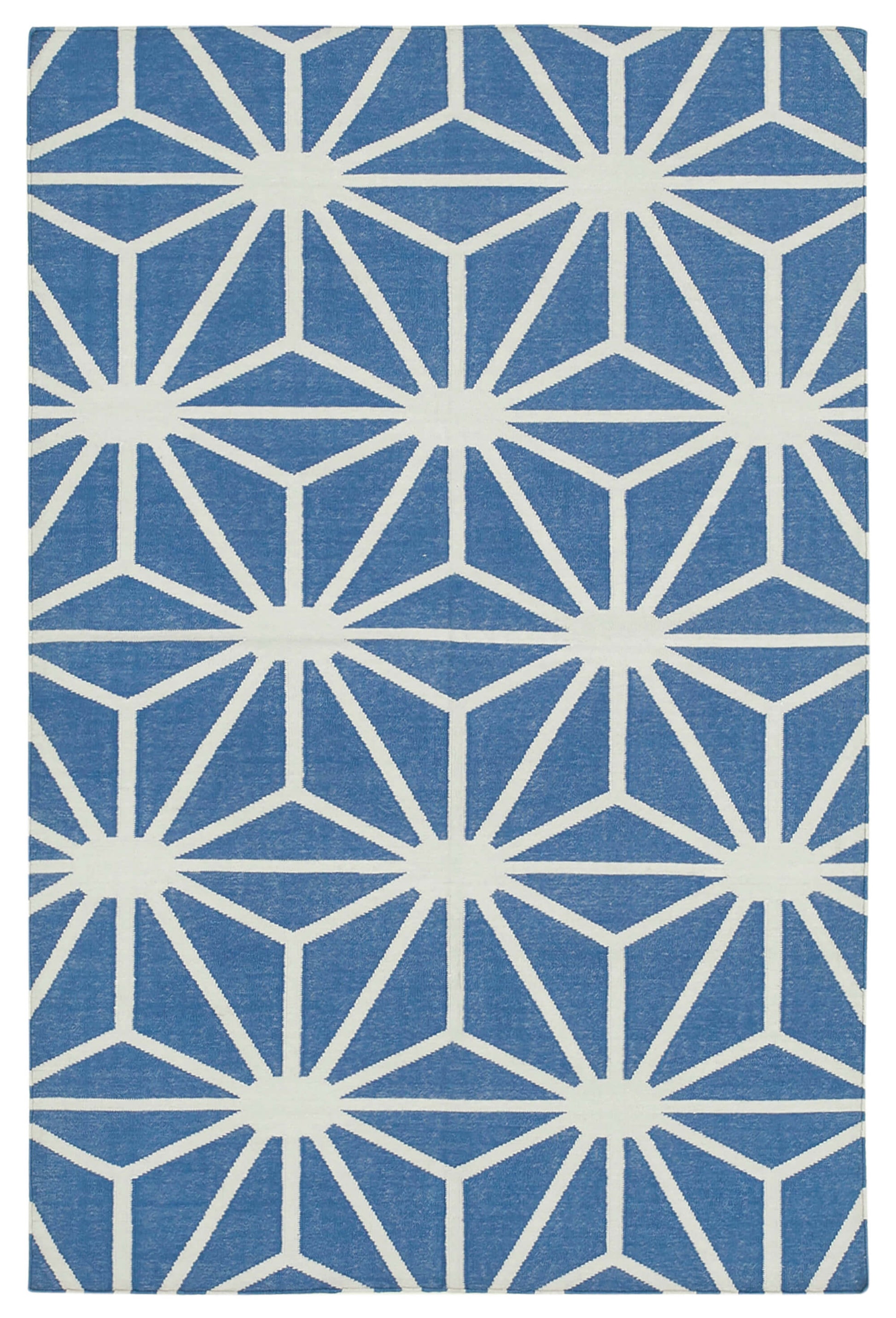 4x5 Blue Dhurrie Rug - 32927