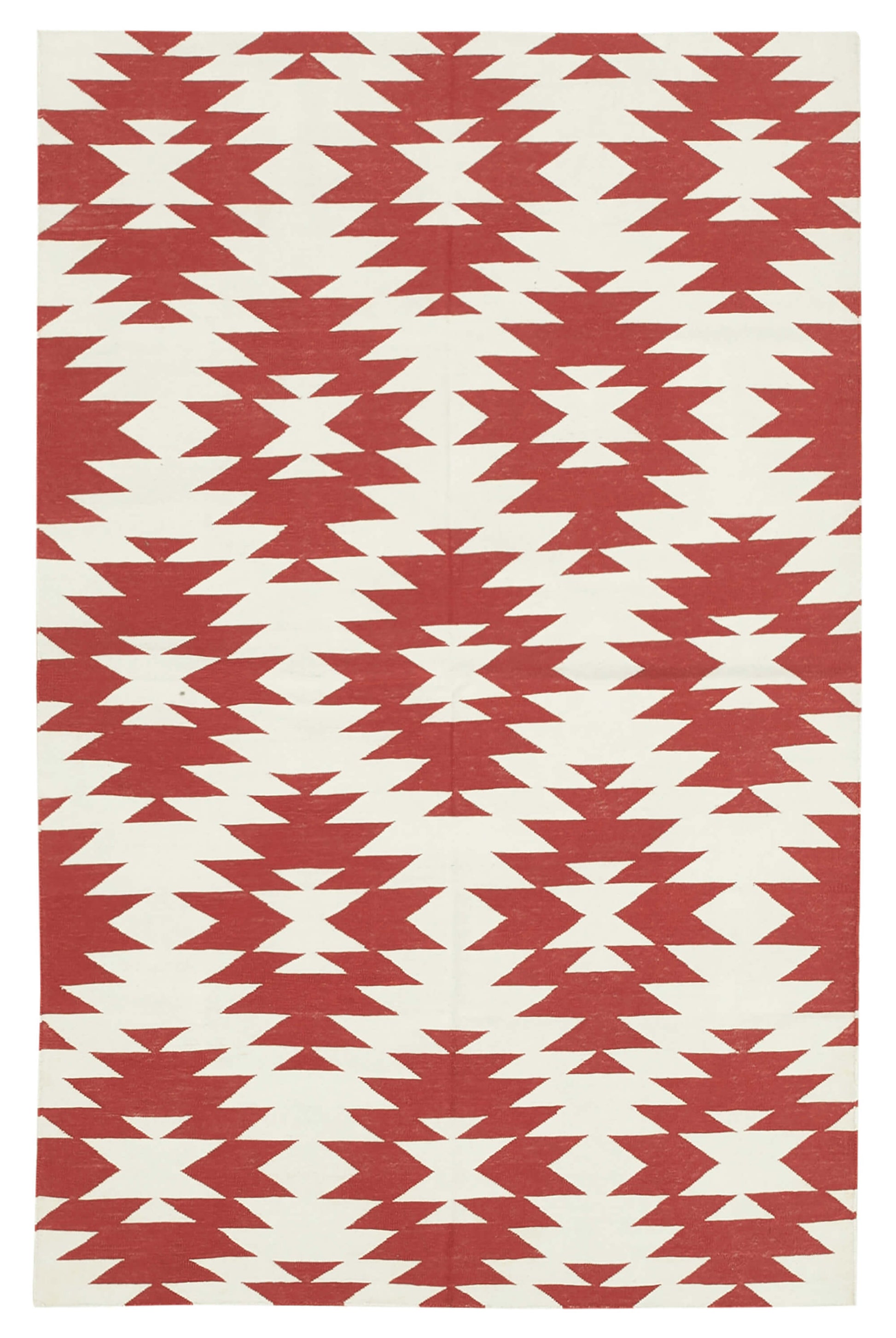 3x5 Red Dhurrie Rug - 32928