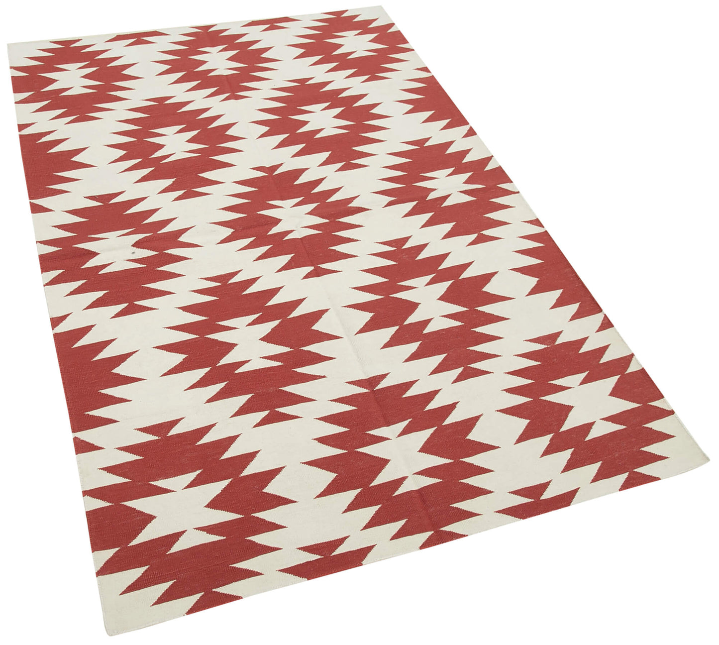 3x5 Red Dhurrie Rug - 32928