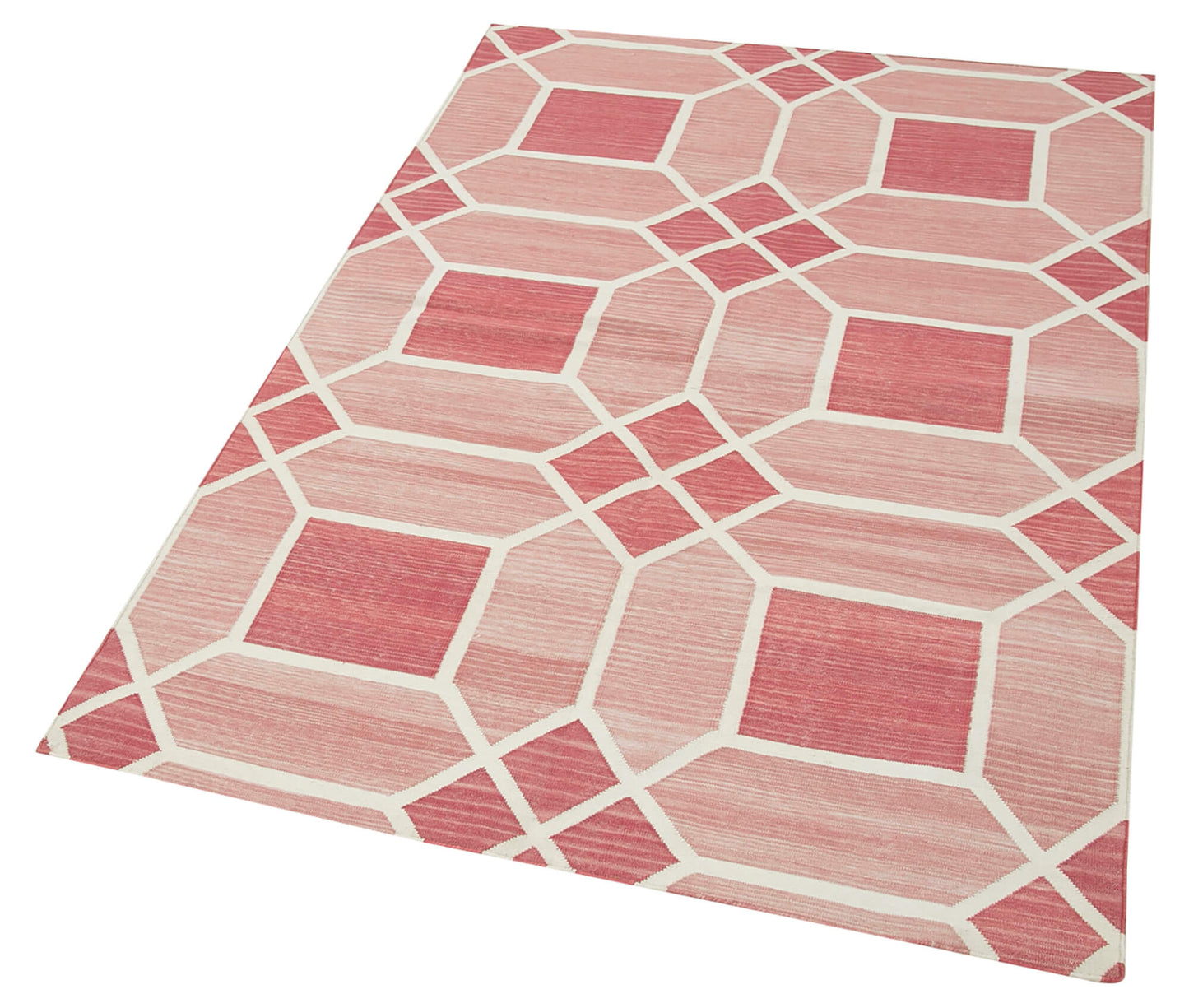 4x5 Red Dhurrie Rug - 32931