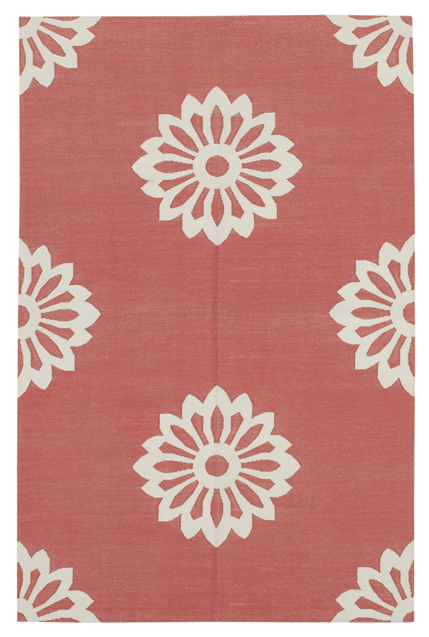 3x5 Red Dhurrie Rug - 32932