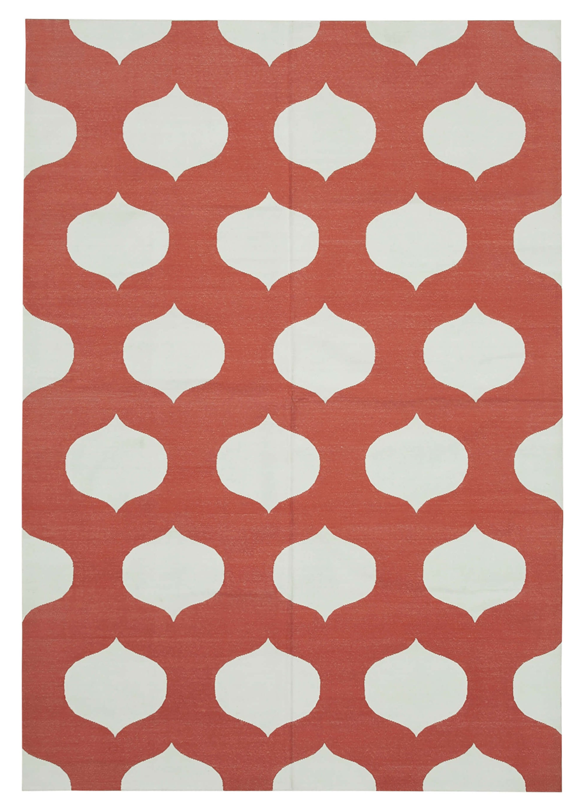 6x9 Red Dhurrie Rug - 32933