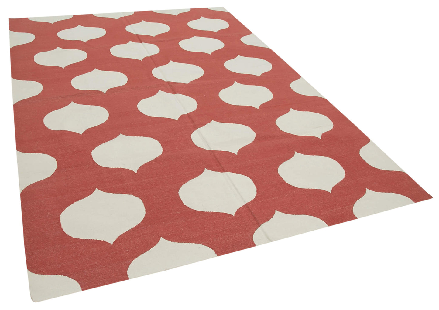 6x9 Red Dhurrie Rug - 32933