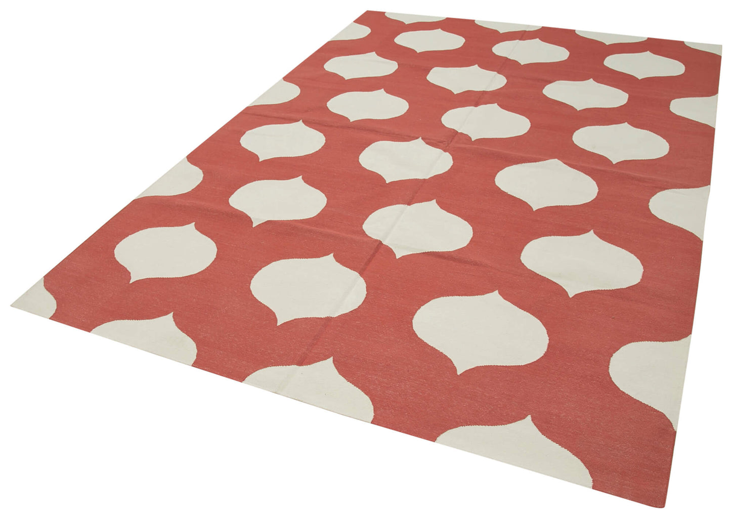 6x9 Red Dhurrie Rug - 32933