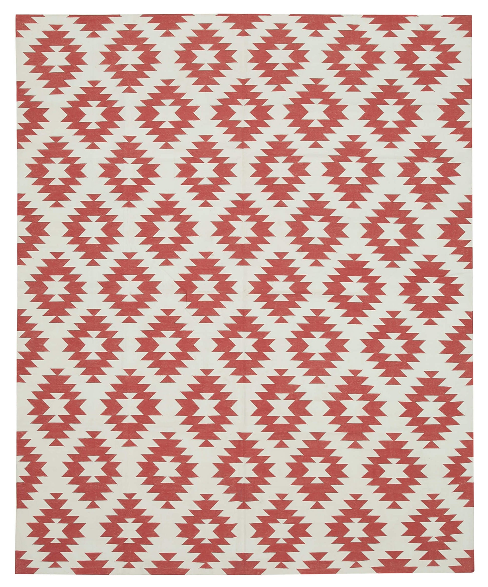 8x10 Red Dhurrie Rug - 32934