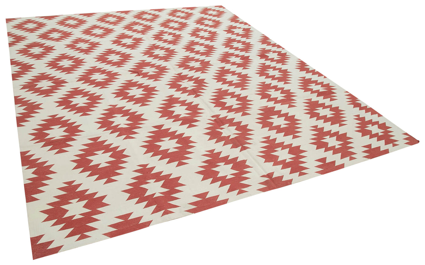 8x10 Red Dhurrie Rug - 32934