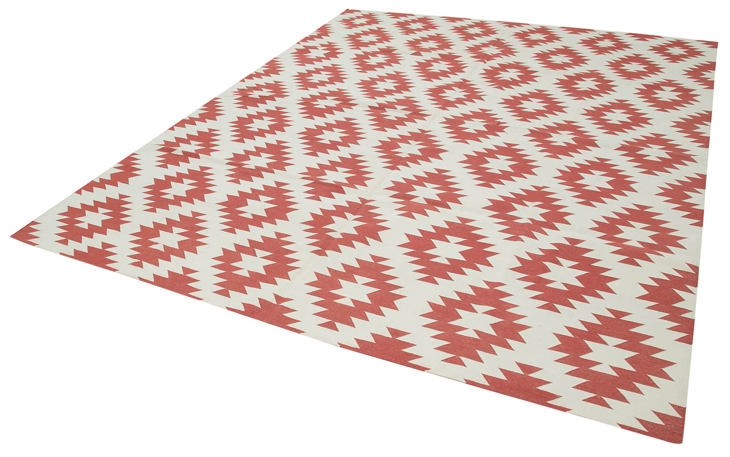 8x10 Red Dhurrie Rug - 32934