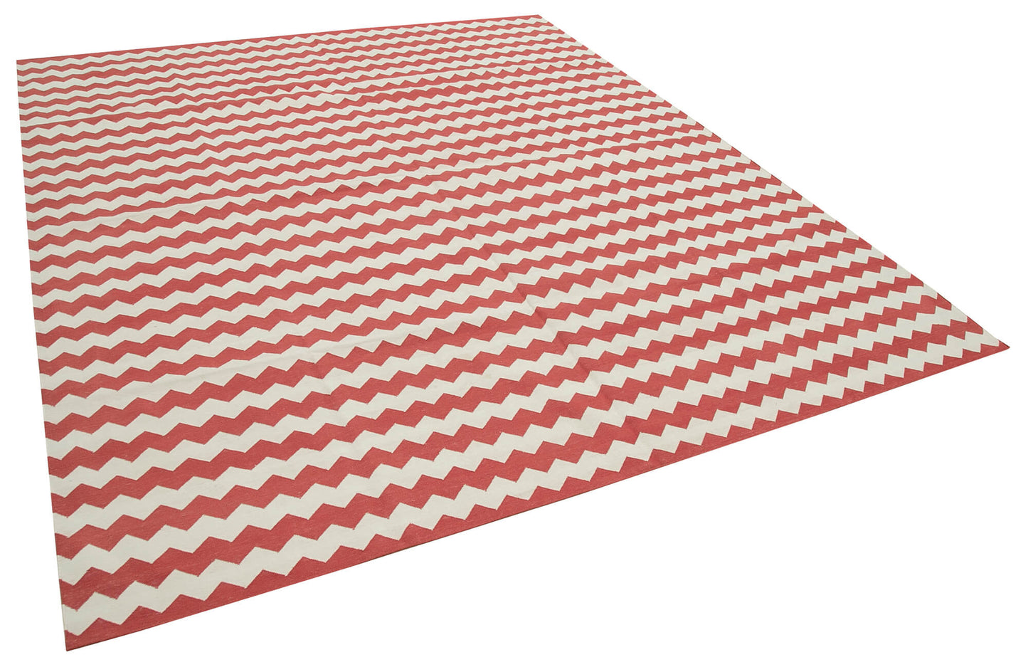 8x10 Red Dhurrie Rug - 32936